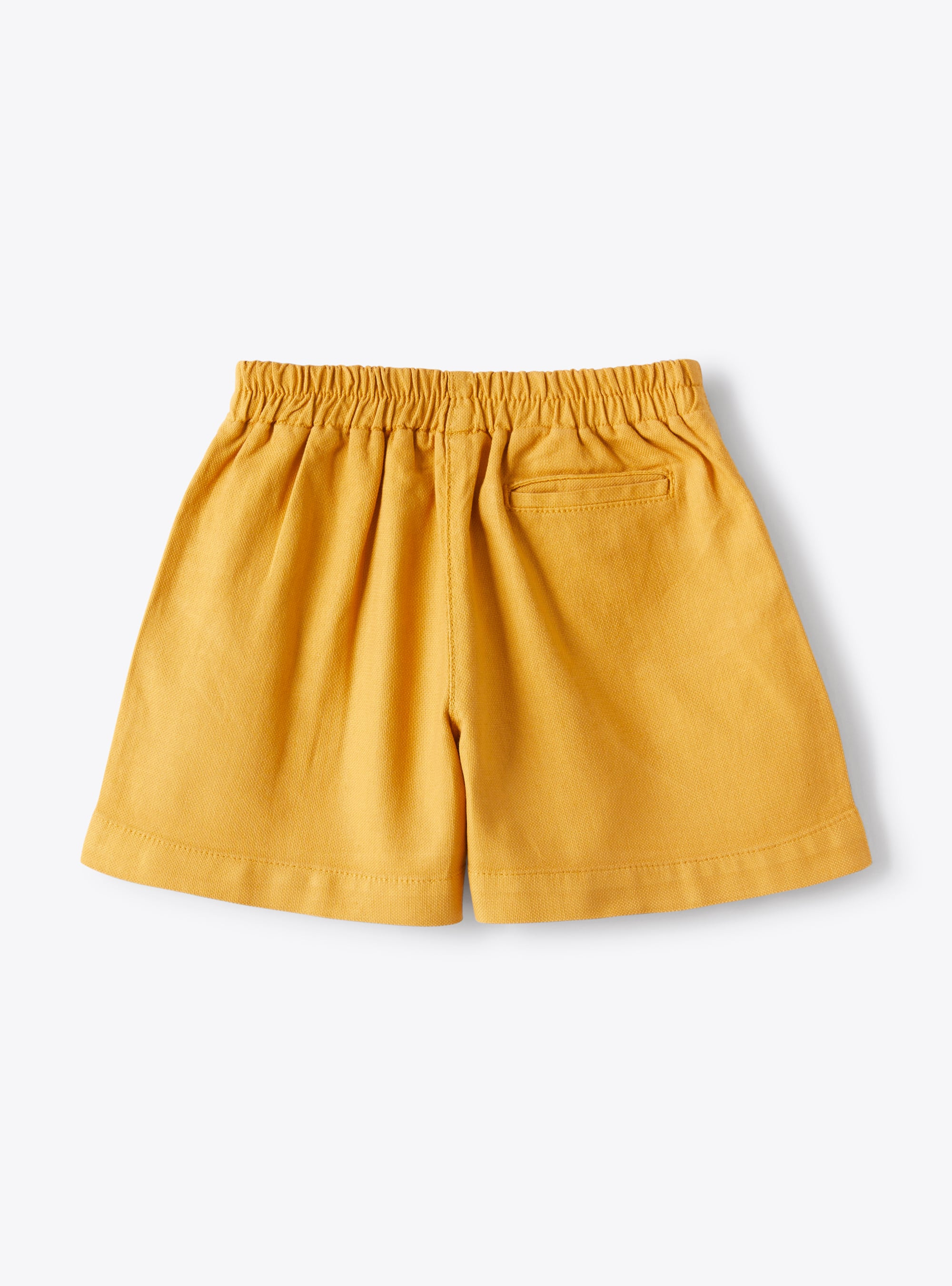 Bermuda shorts in cinnamon garment-dyed canvas - Brown | Il Gufo