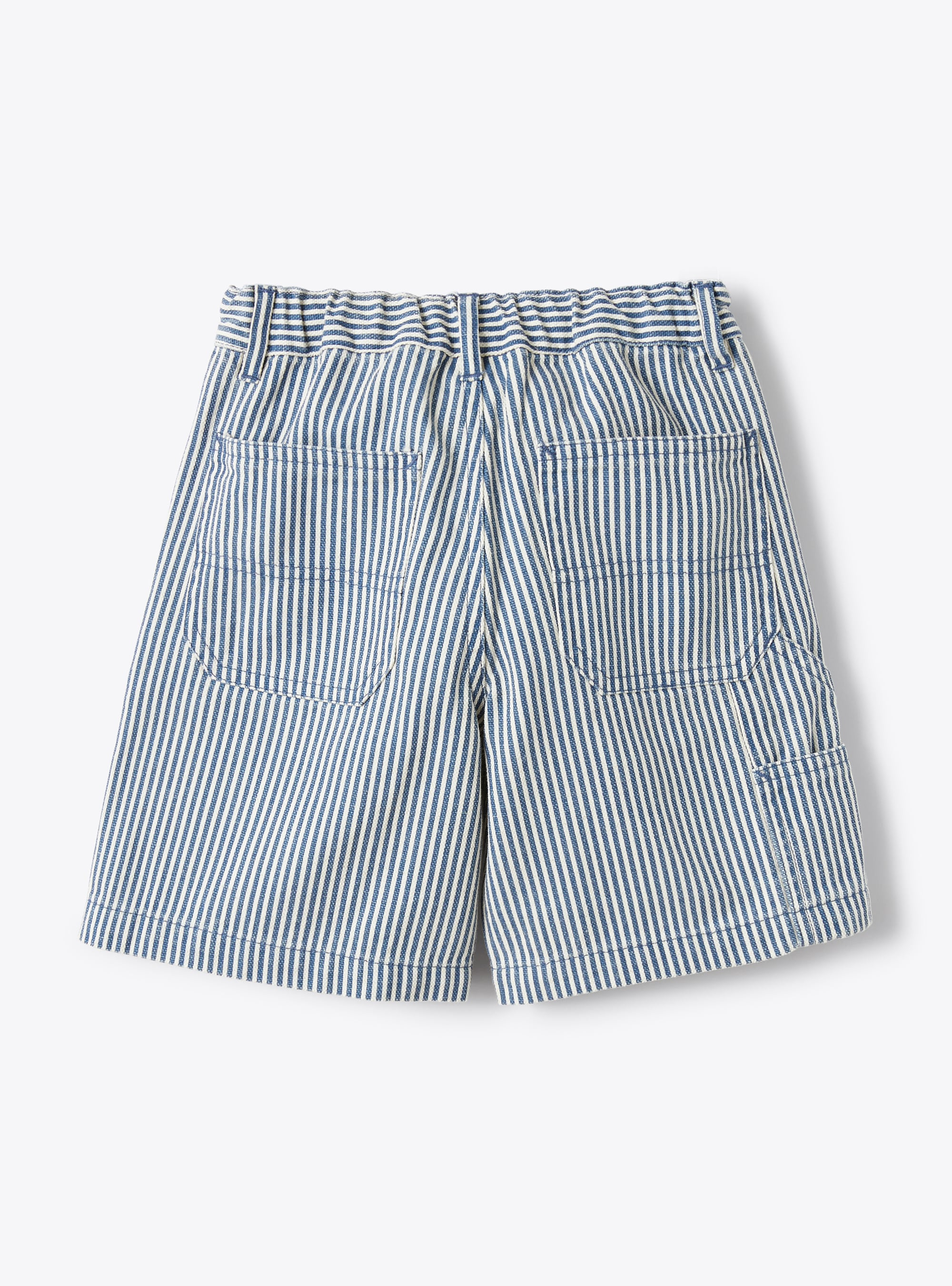 Bermuda shorts in a stripe pattern - Blue | Il Gufo