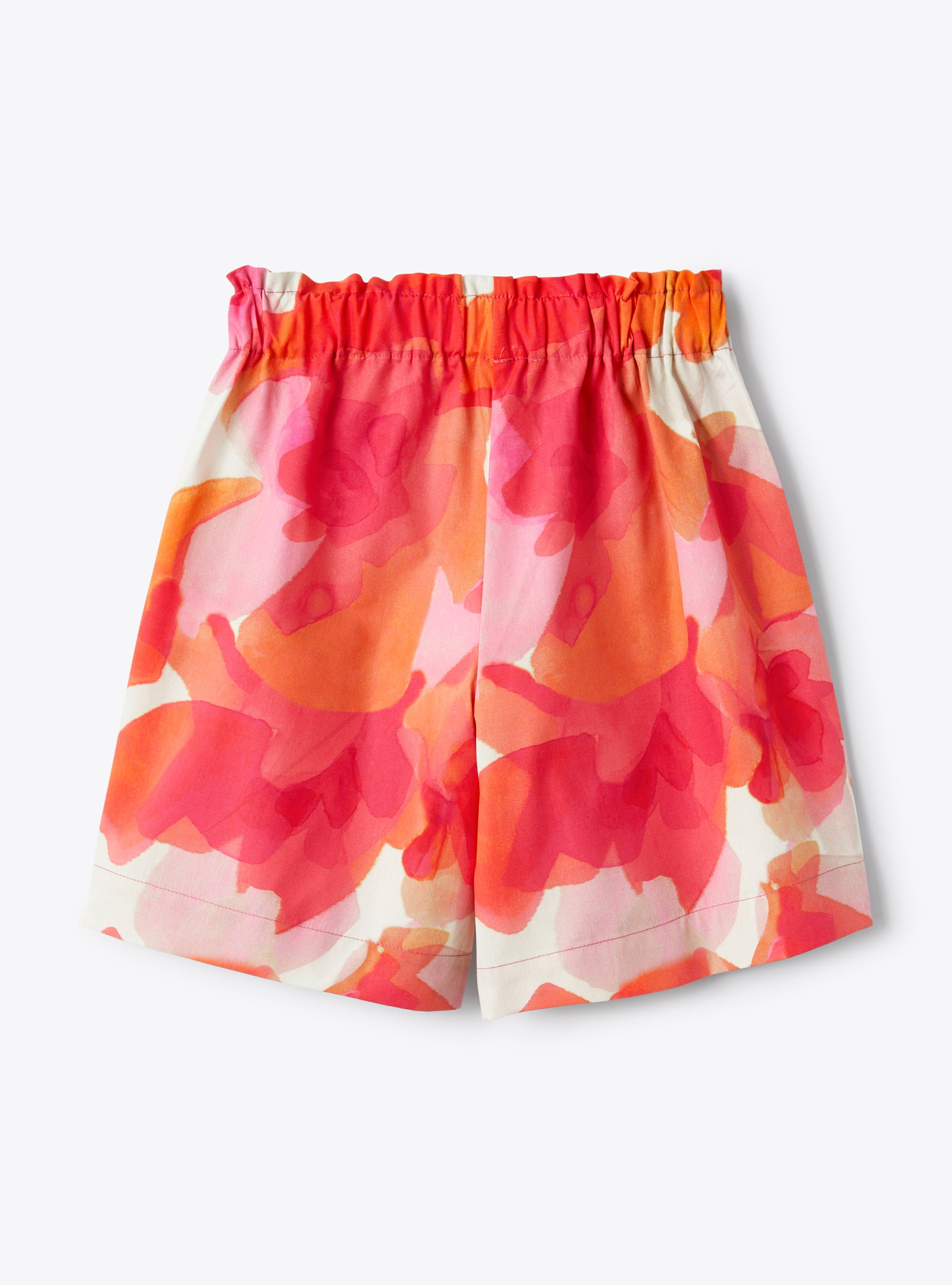 Bermuda shorts in an exclusive floral print  - Fuchsia | Il Gufo