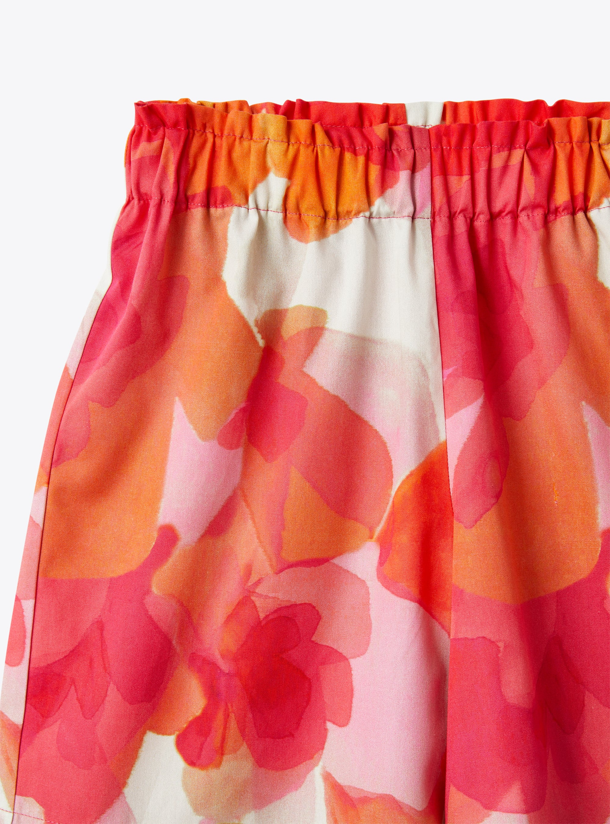 Bermuda shorts in an exclusive floral print  - Fuchsia | Il Gufo