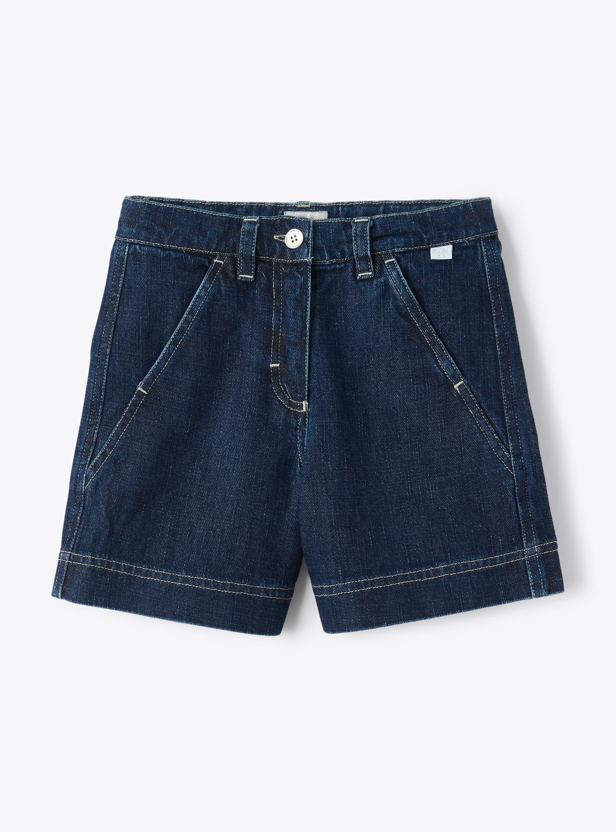 Bermuda shorts in denim blue - Trousers - Il Gufo