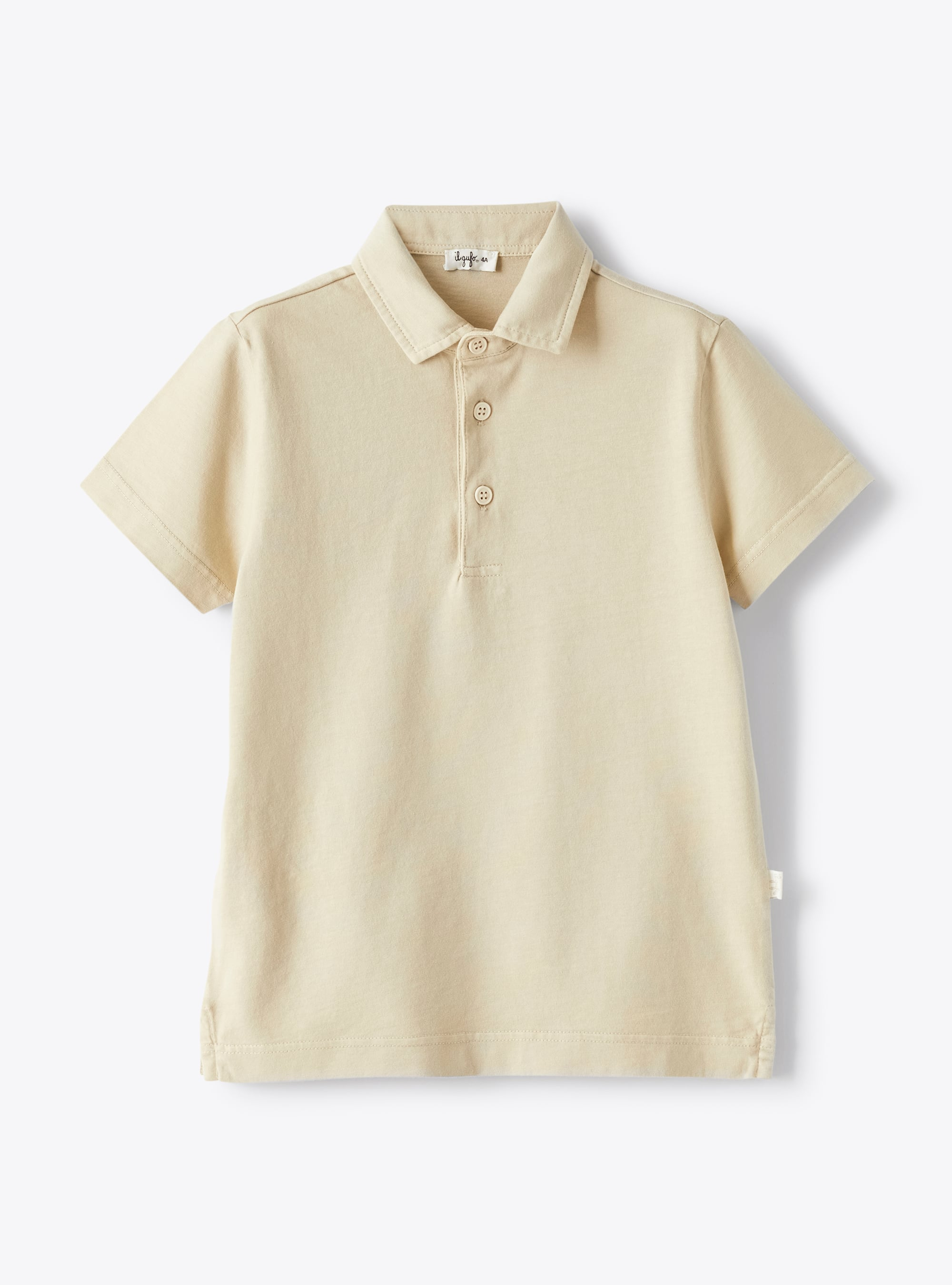 Organic cotton polo shirt - Brown | Il Gufo