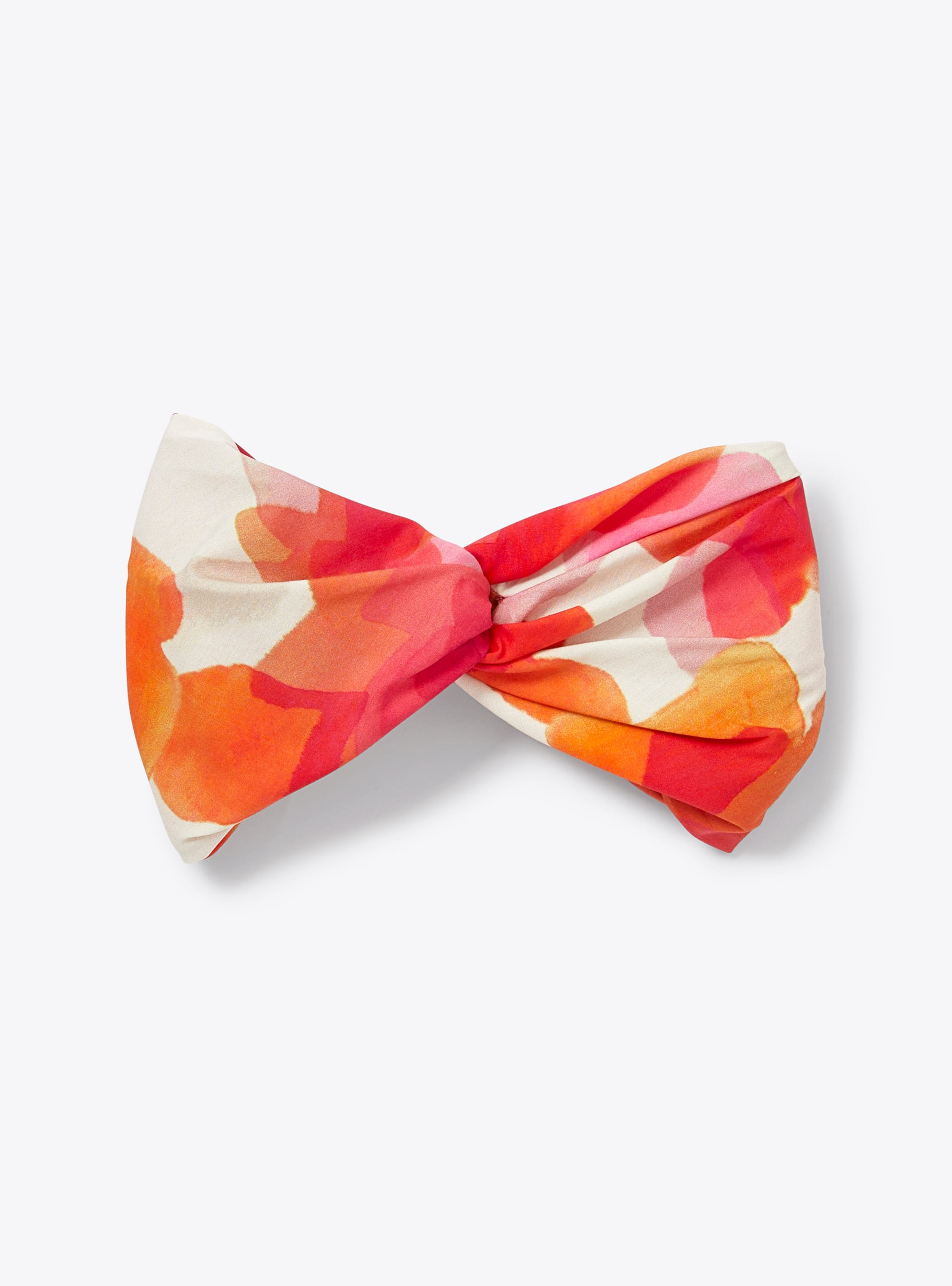 Headband in an exclusive floral print pattern - Fuchsia | Il Gufo