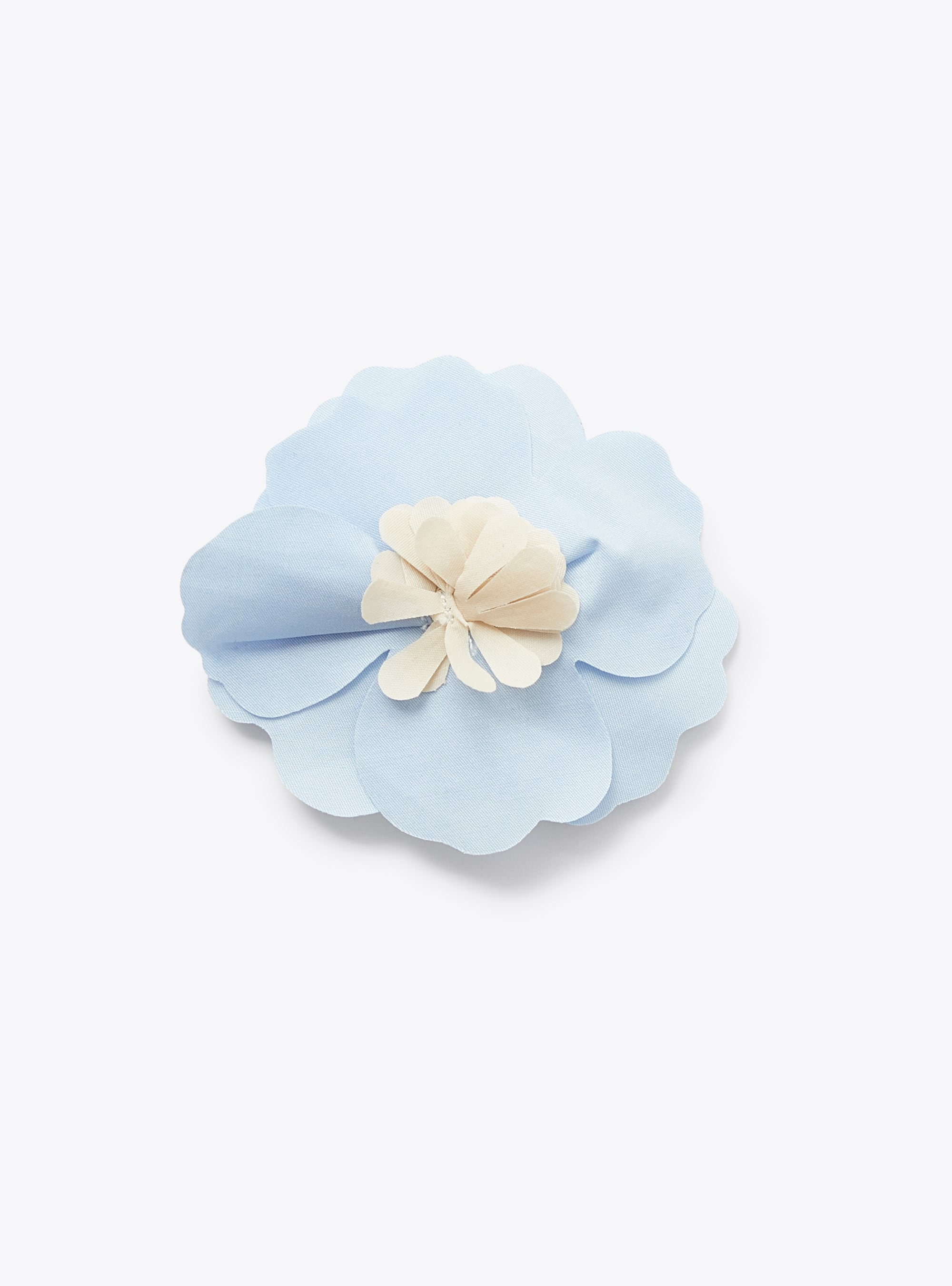 Hair clip with light-blue flower embellishment - Accessories - Il Gufo