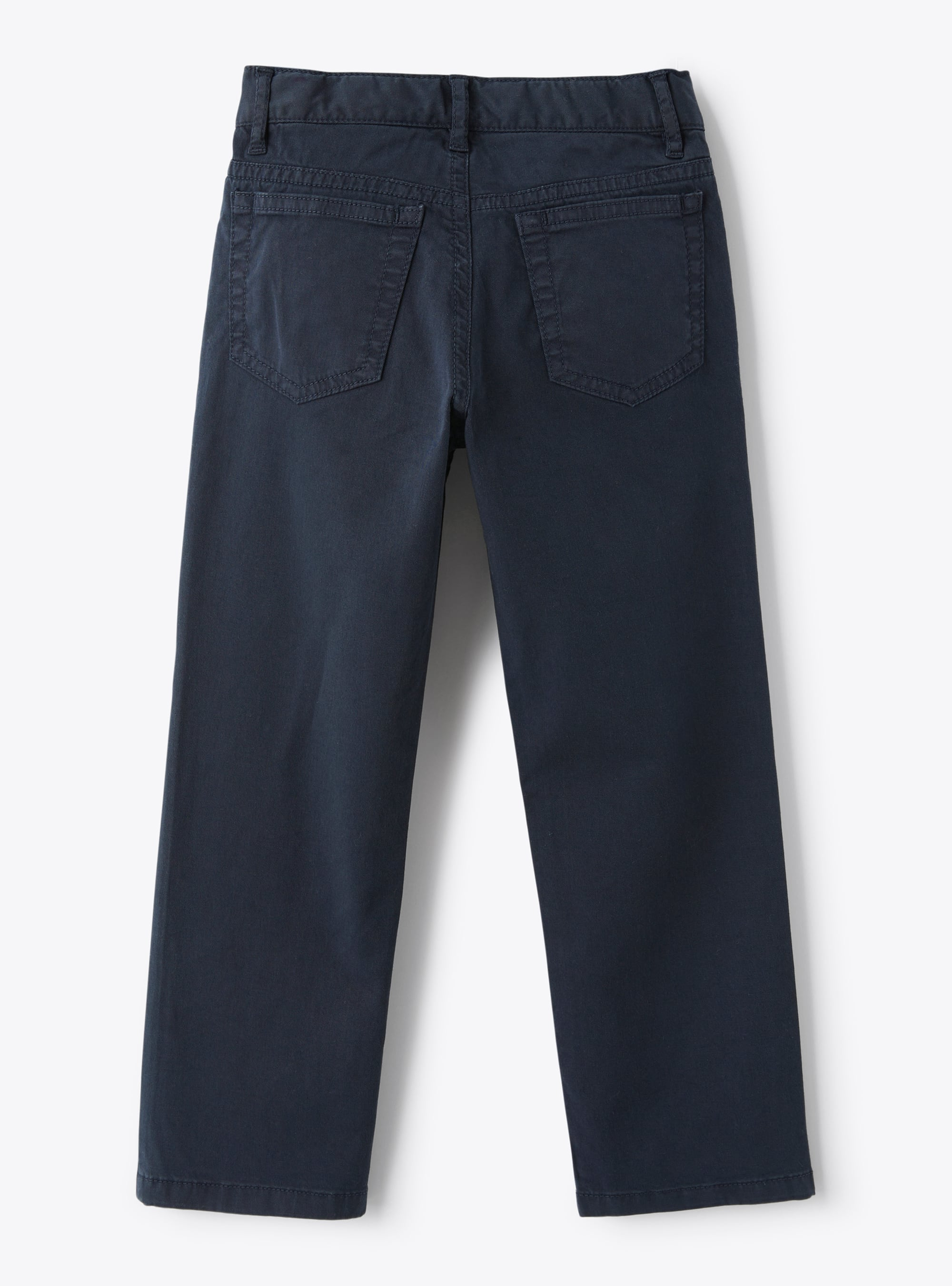 Pantalon cinq poches en gabardine stretch bleu - Bleu | Il Gufo