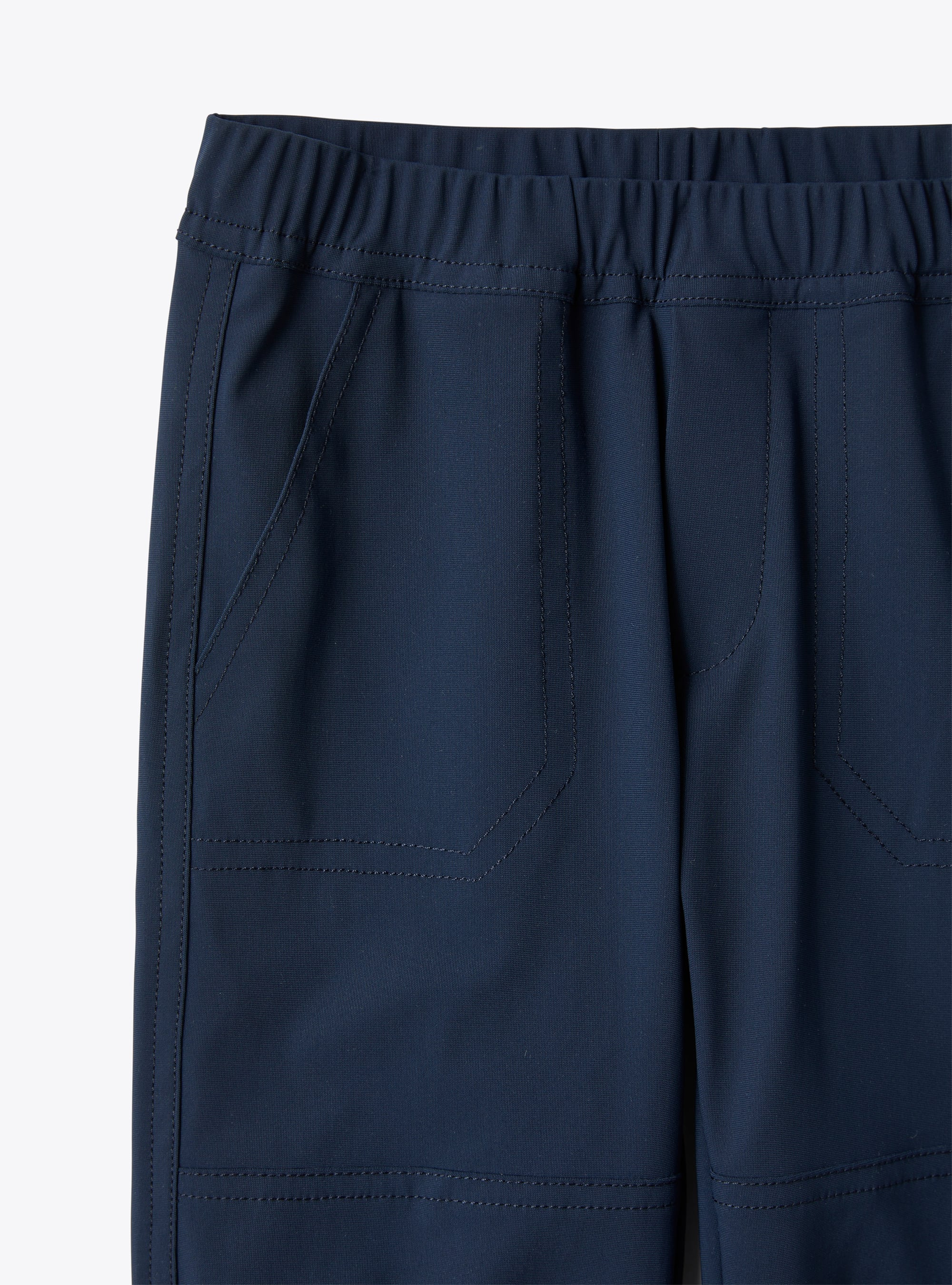 Jogging pants in a blue Sensitive® Fabrics material - Blue | Il Gufo