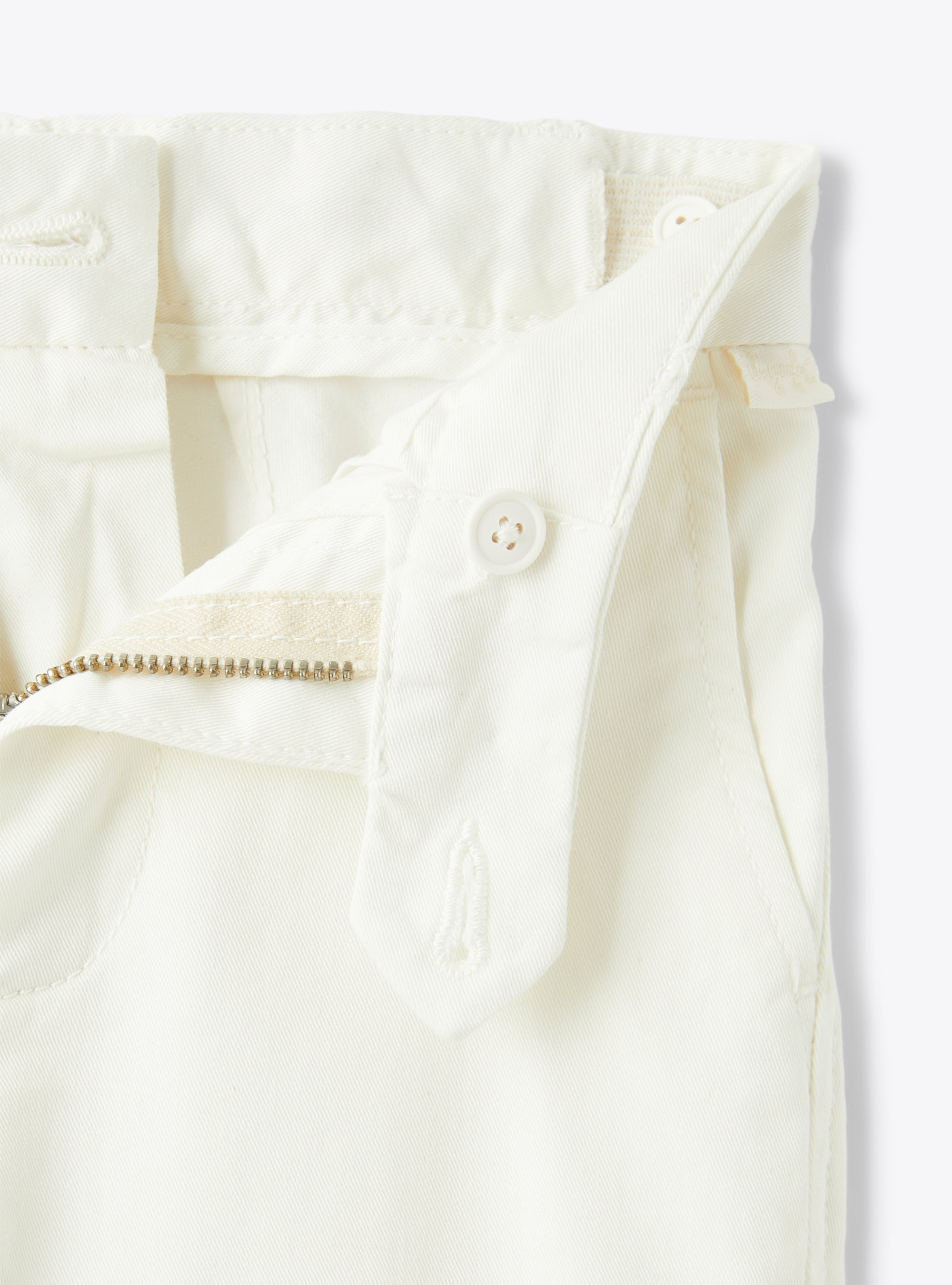 Chino pants in gabardine - White | Il Gufo