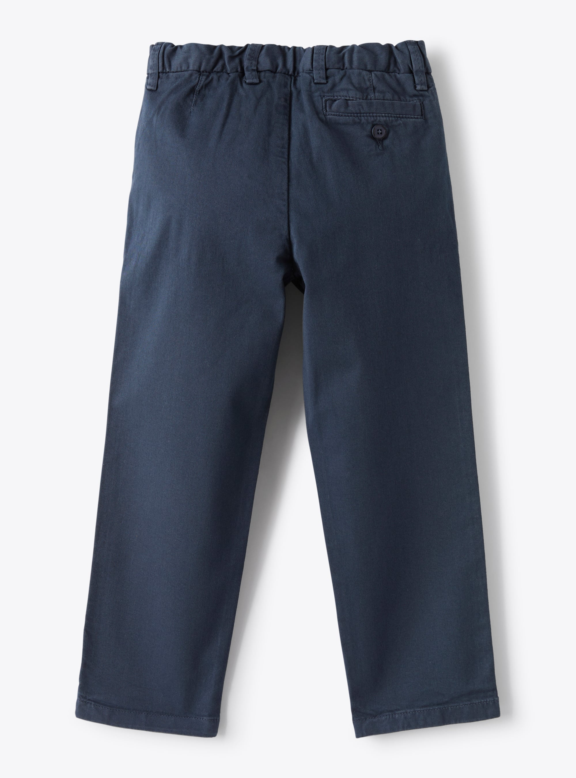 Pantalon chino en gabardine bleue - Bleu | Il Gufo