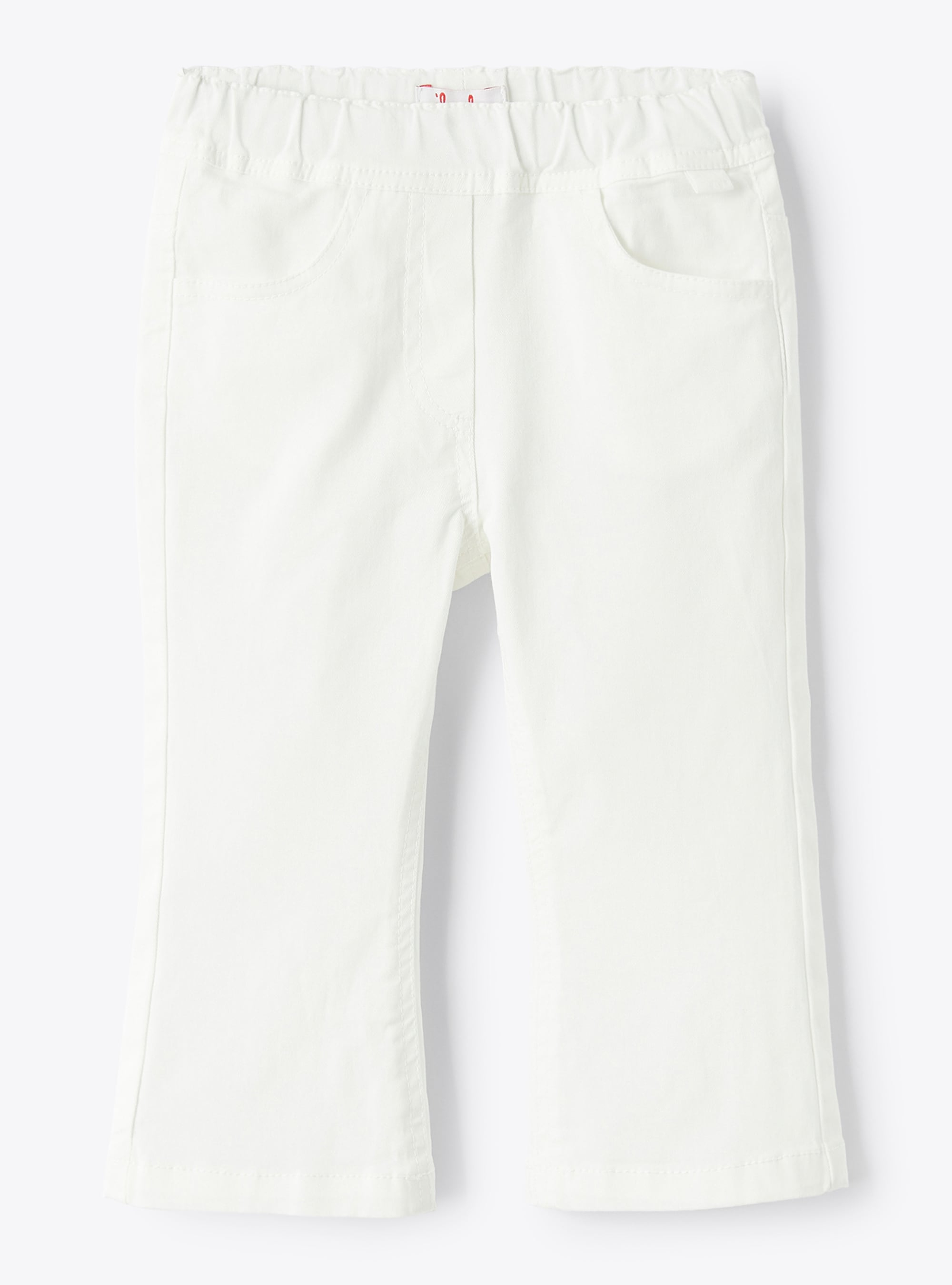 Cropped pants in gabardine - White | Il Gufo