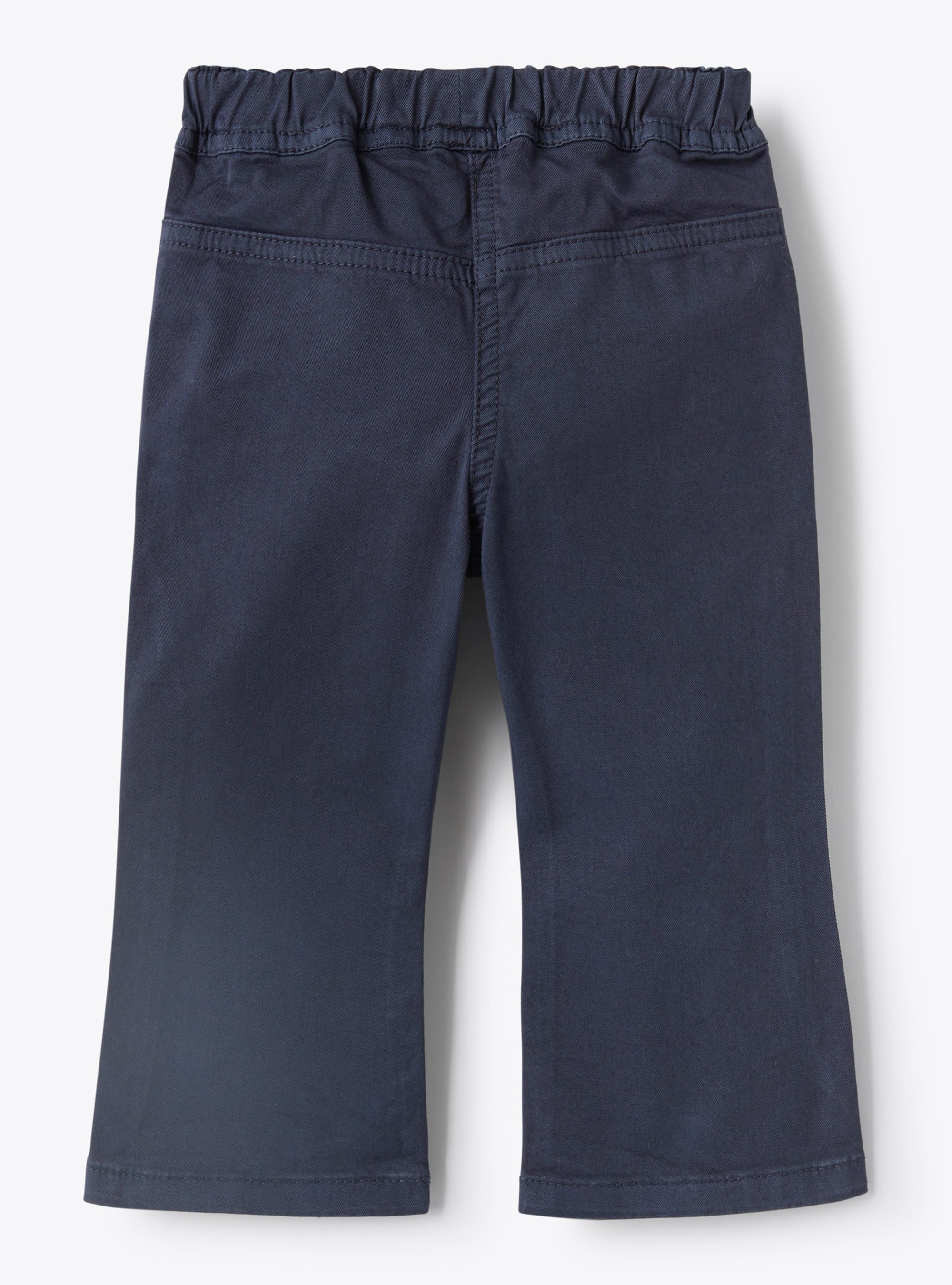 Cropped pants in gabardine - Blue | Il Gufo