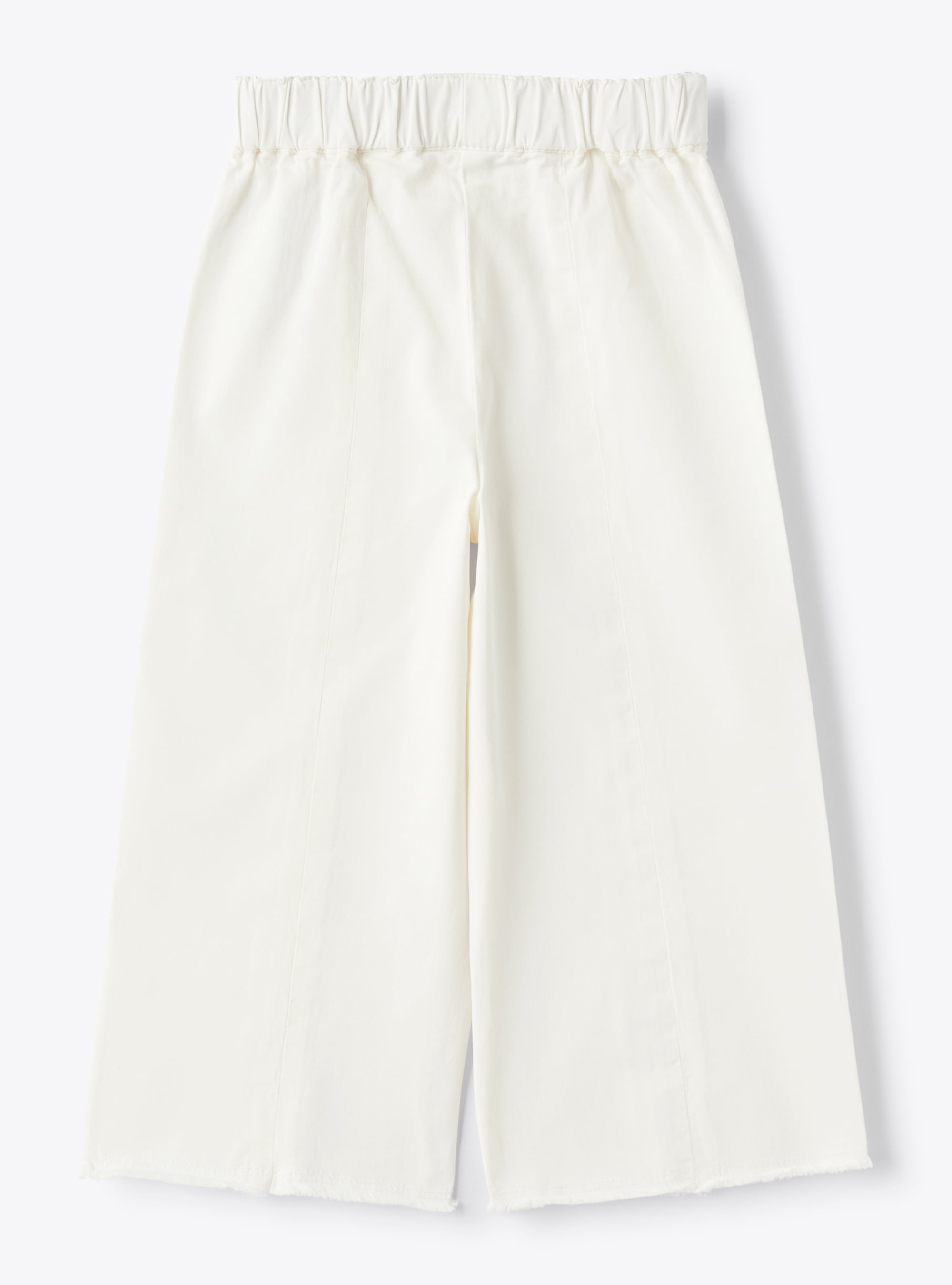 Белые брюки капри из габардина - БЕЛЫЙ | Il Gufo