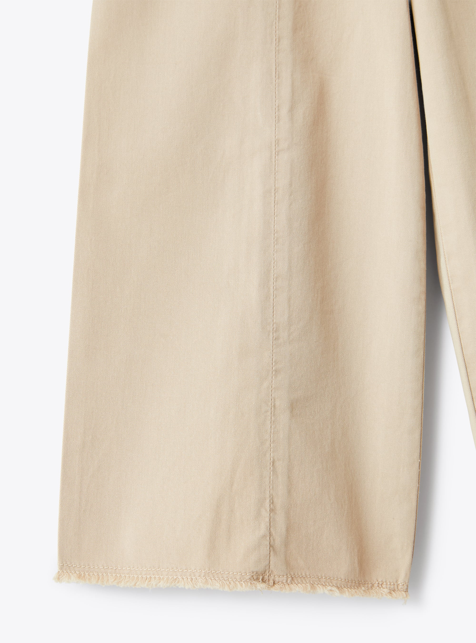 Белые брюки капри из габардина - Коричневый | Il Gufo