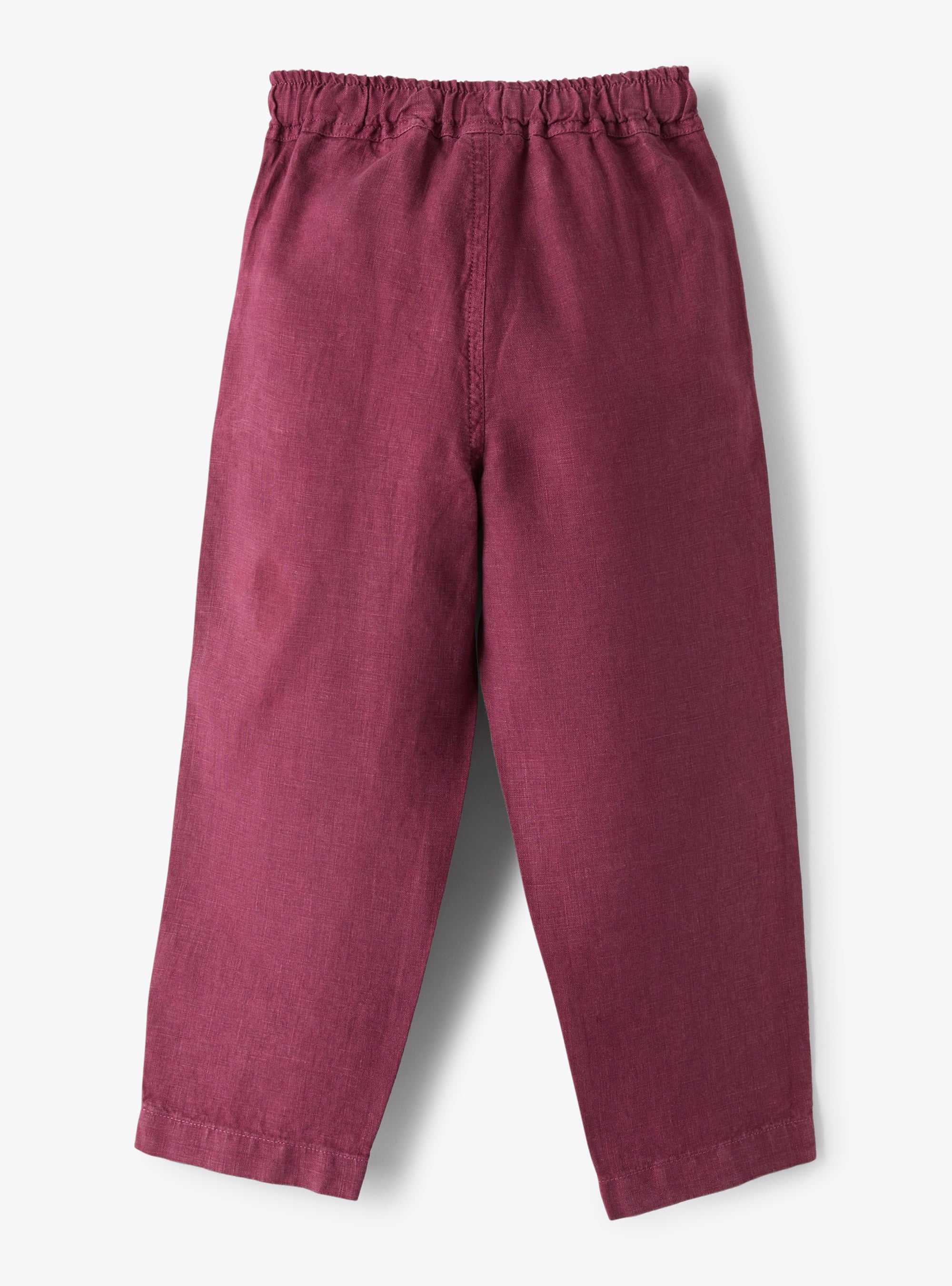 Бежевые льняные брюки с кулиской | Il Gufo