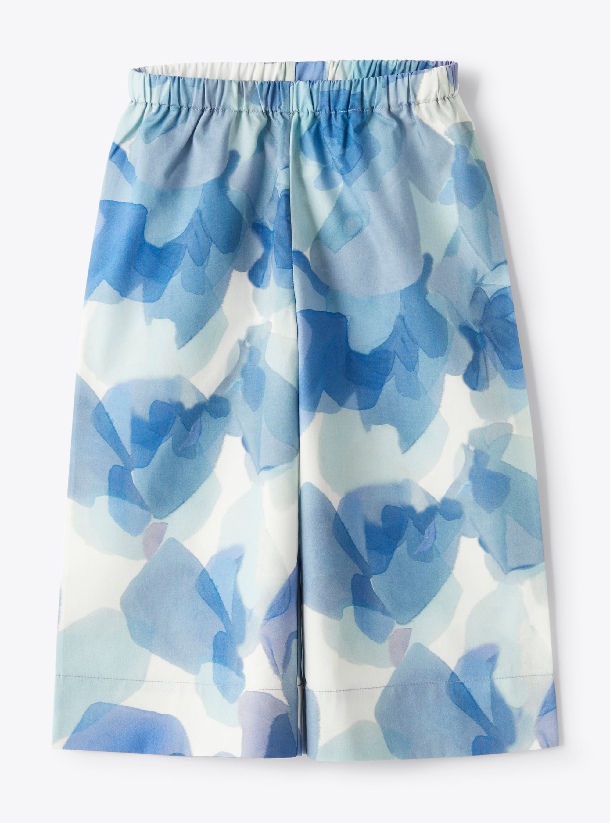 Capri pants with a pretty flower print - Trousers - Il Gufo