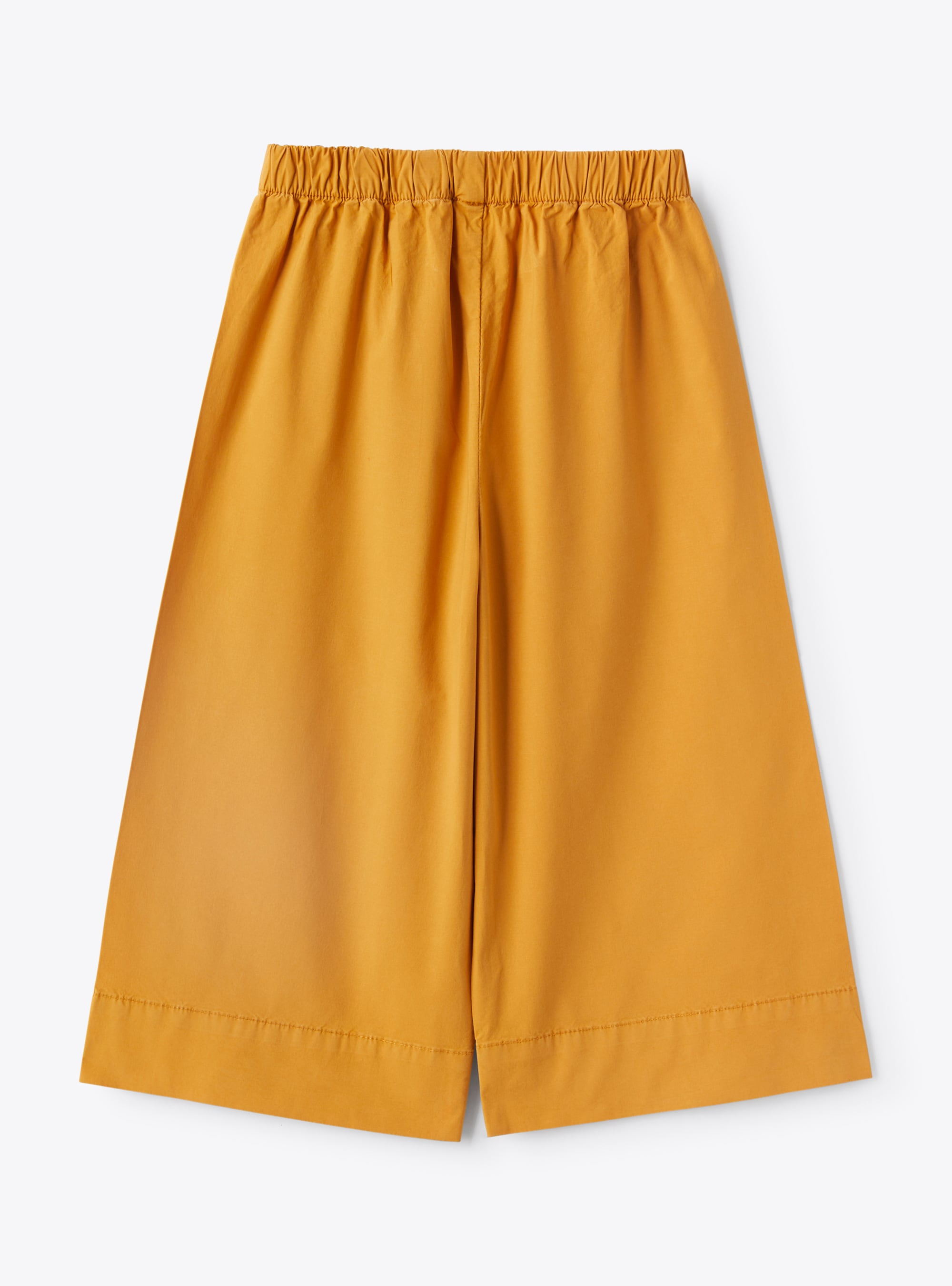 Capri pants in stretch cinnamon poplin - Brown | Il Gufo