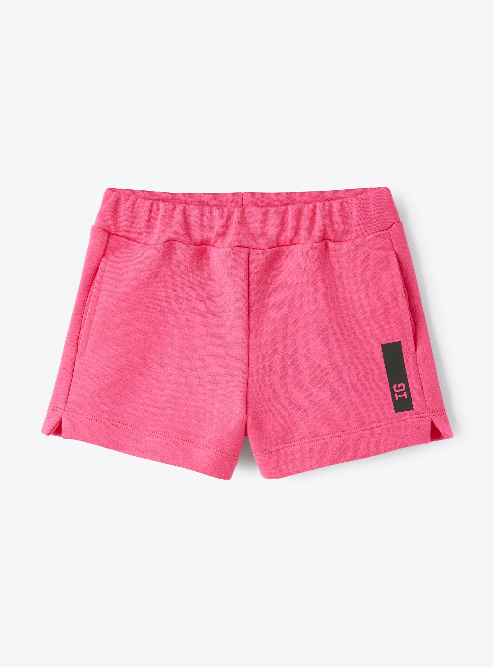 Shorts in fuchsia-pink fleece - Trousers - Il Gufo