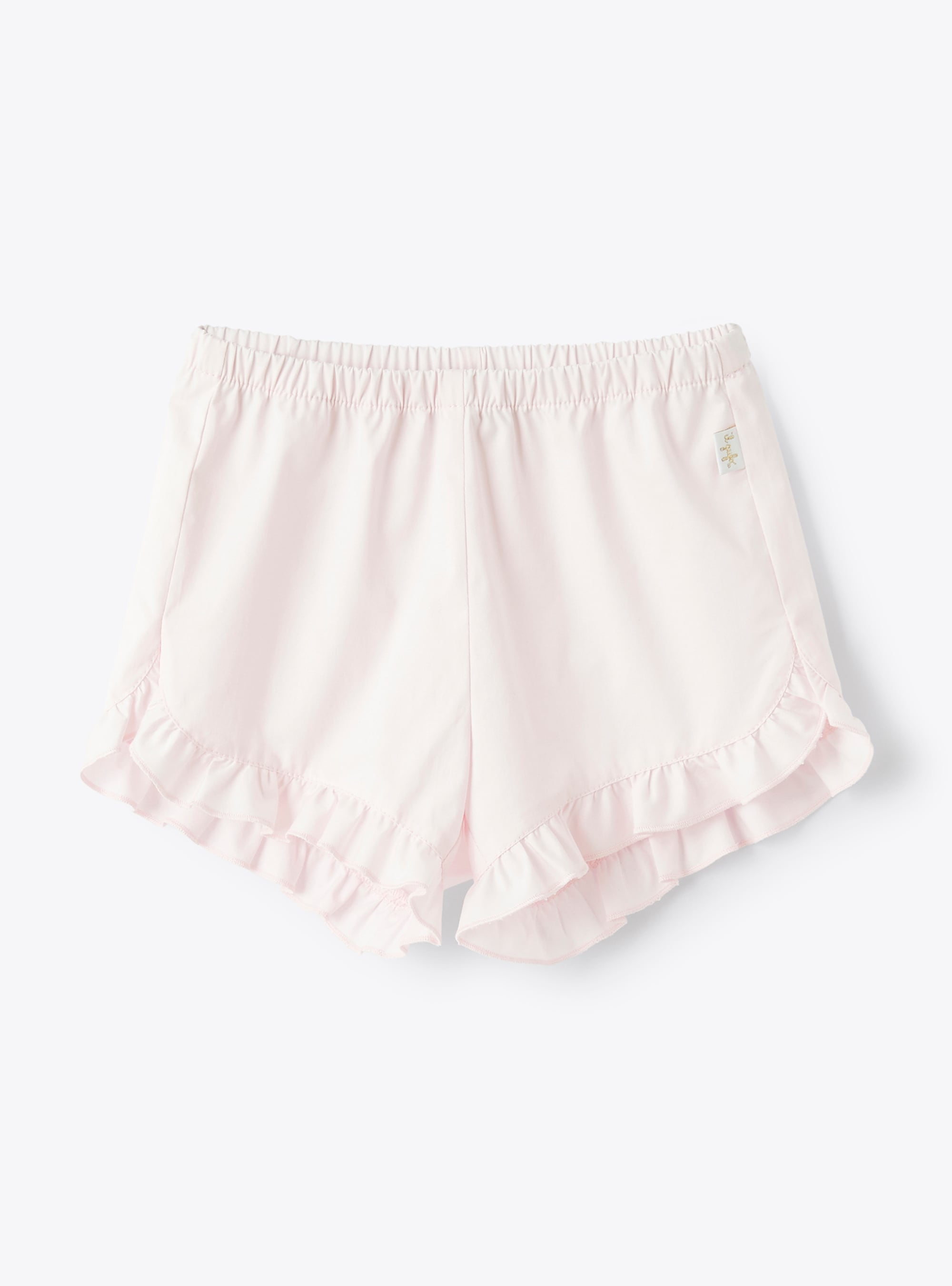 Shorts aus perlrosa Stretch-Popeline - Rose | Il Gufo