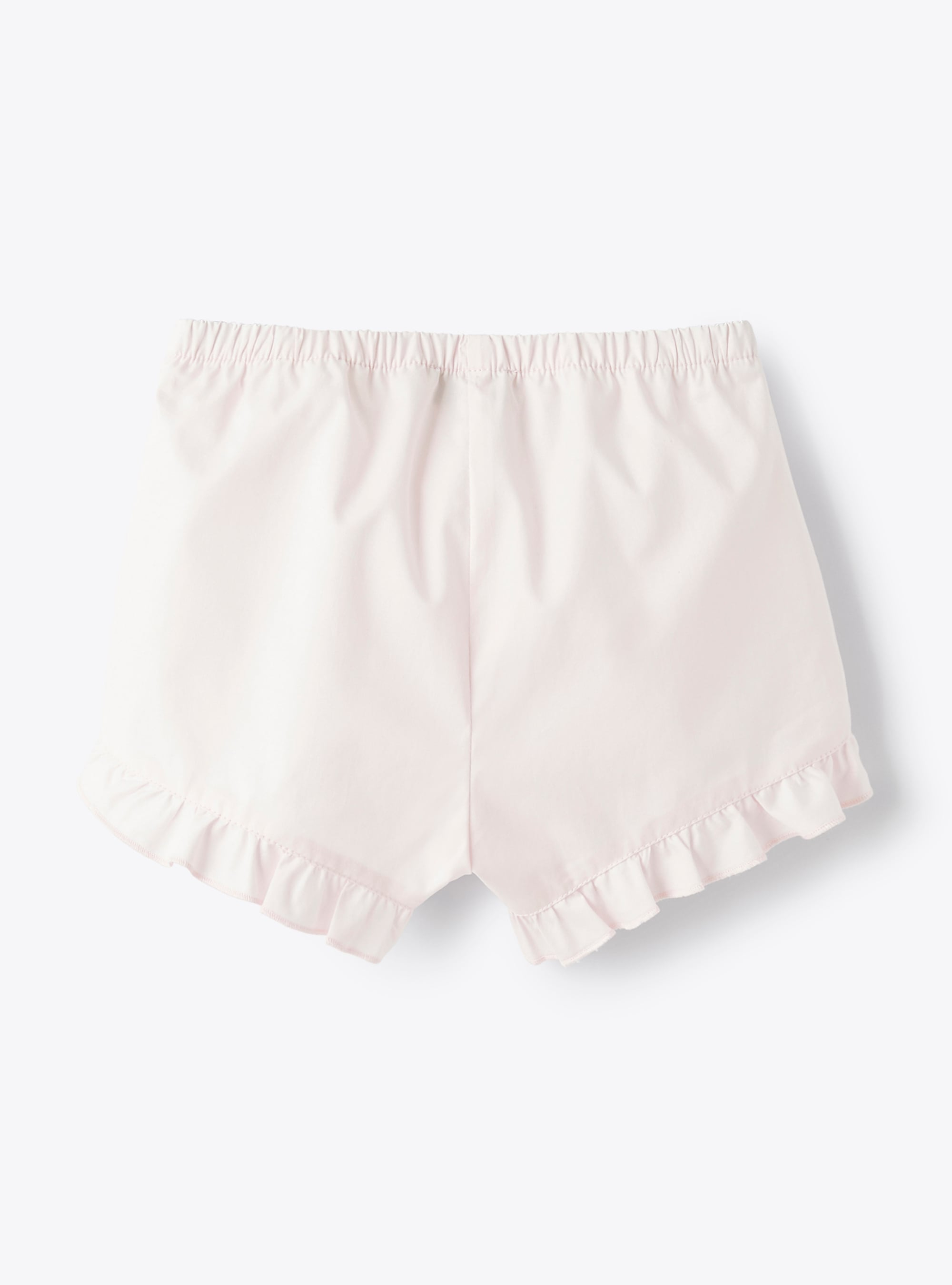 Shorts aus perlrosa Stretch-Popeline - Rose | Il Gufo