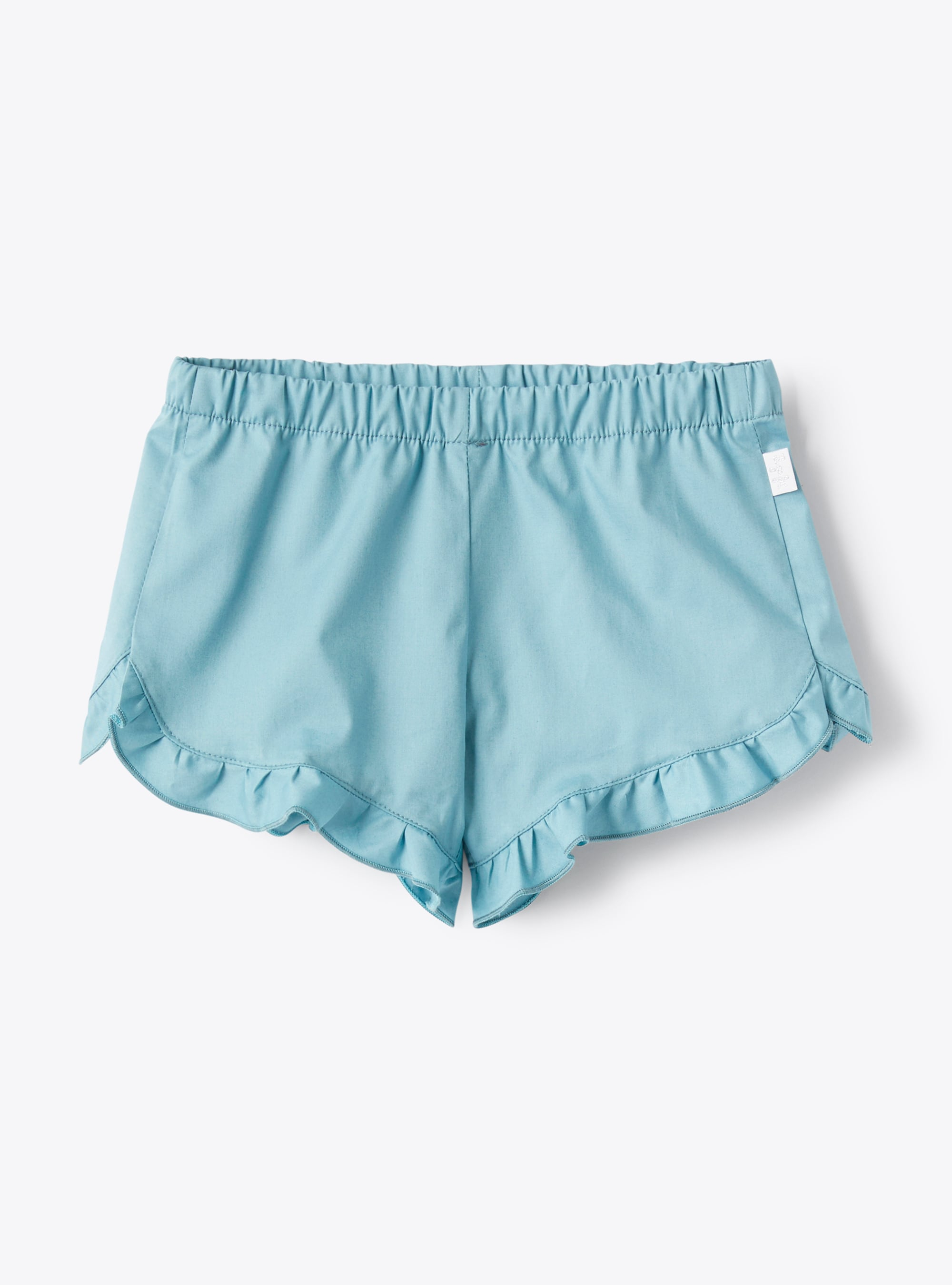 Shorts aus wassergrünem Stretch-Popeline - Hellblau | Il Gufo