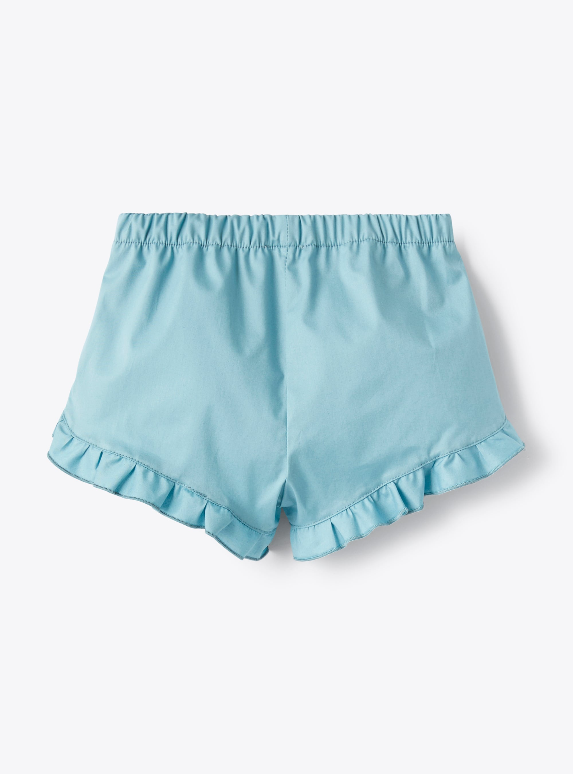 Shorts in stretch sea-green poplin - Light blue | Il Gufo