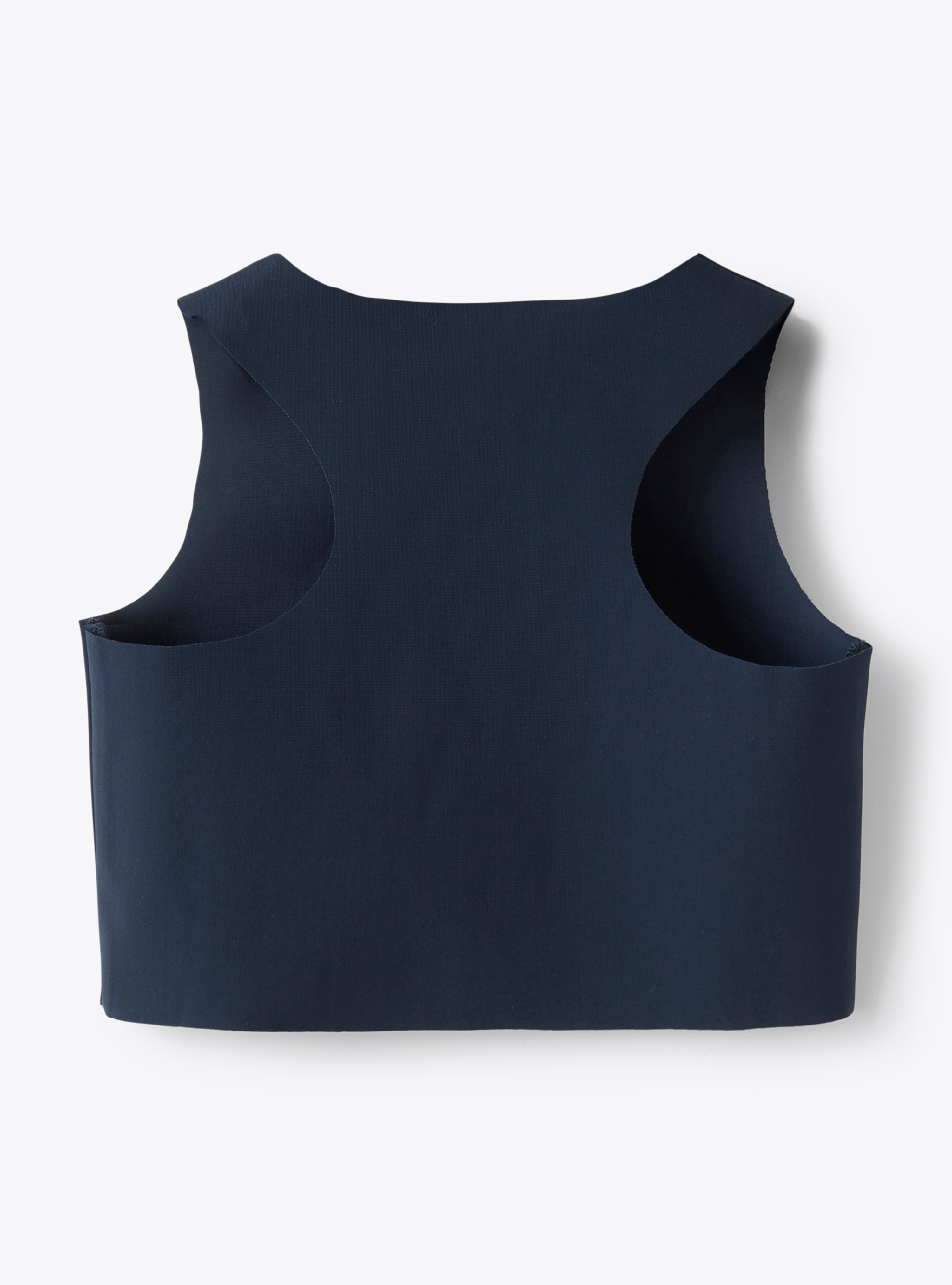 Crop top in a blue Sensitive® Fabrics material - Blue | Il Gufo