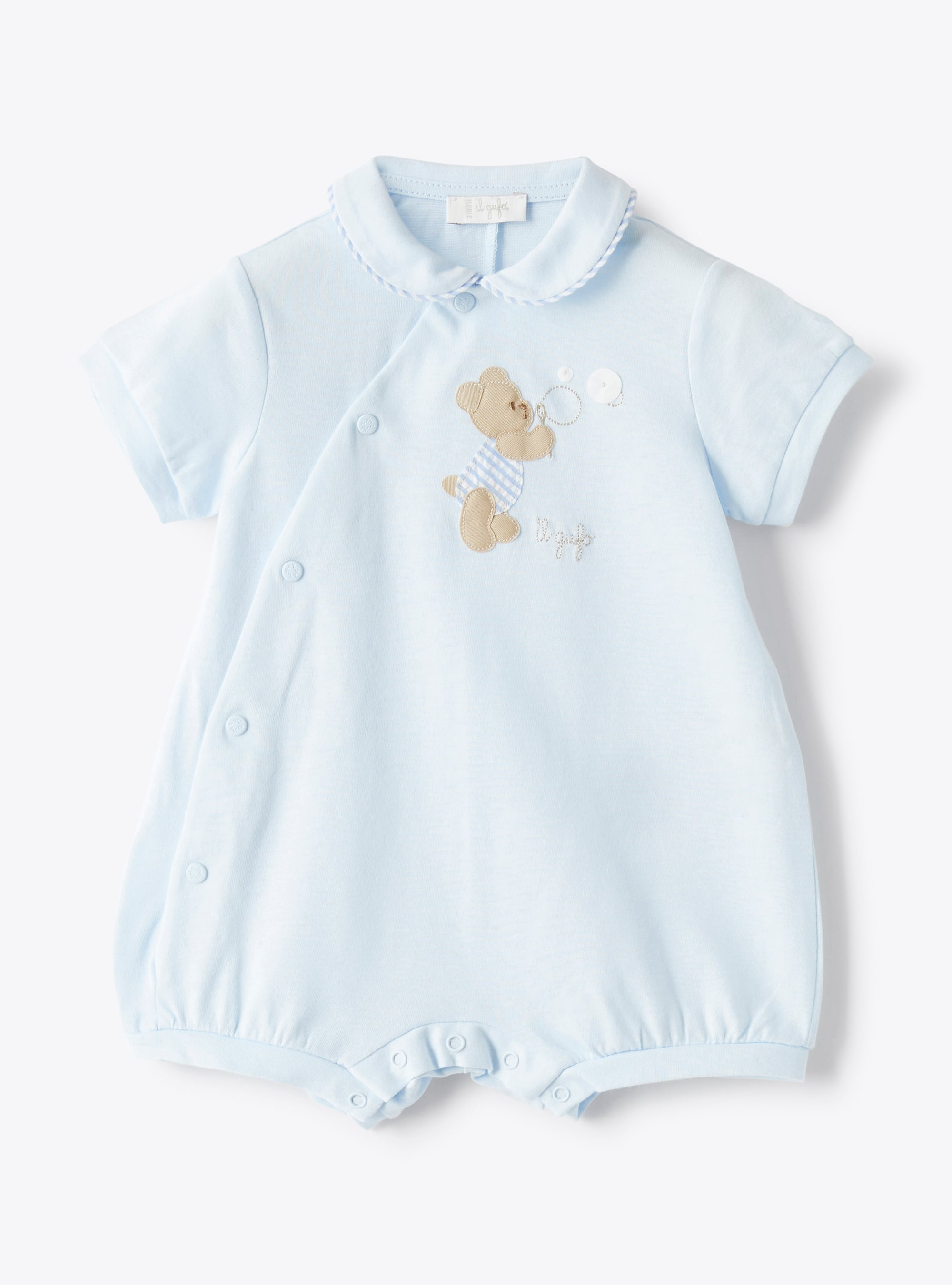 Jersey babysuit with bear picture - Babygrows - Il Gufo