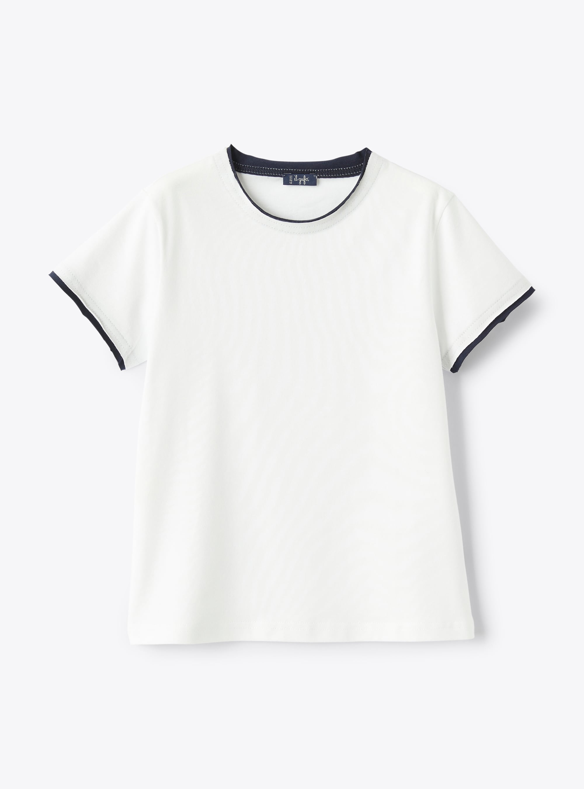T-shirt with frayed detailing - T-shirts - Il Gufo