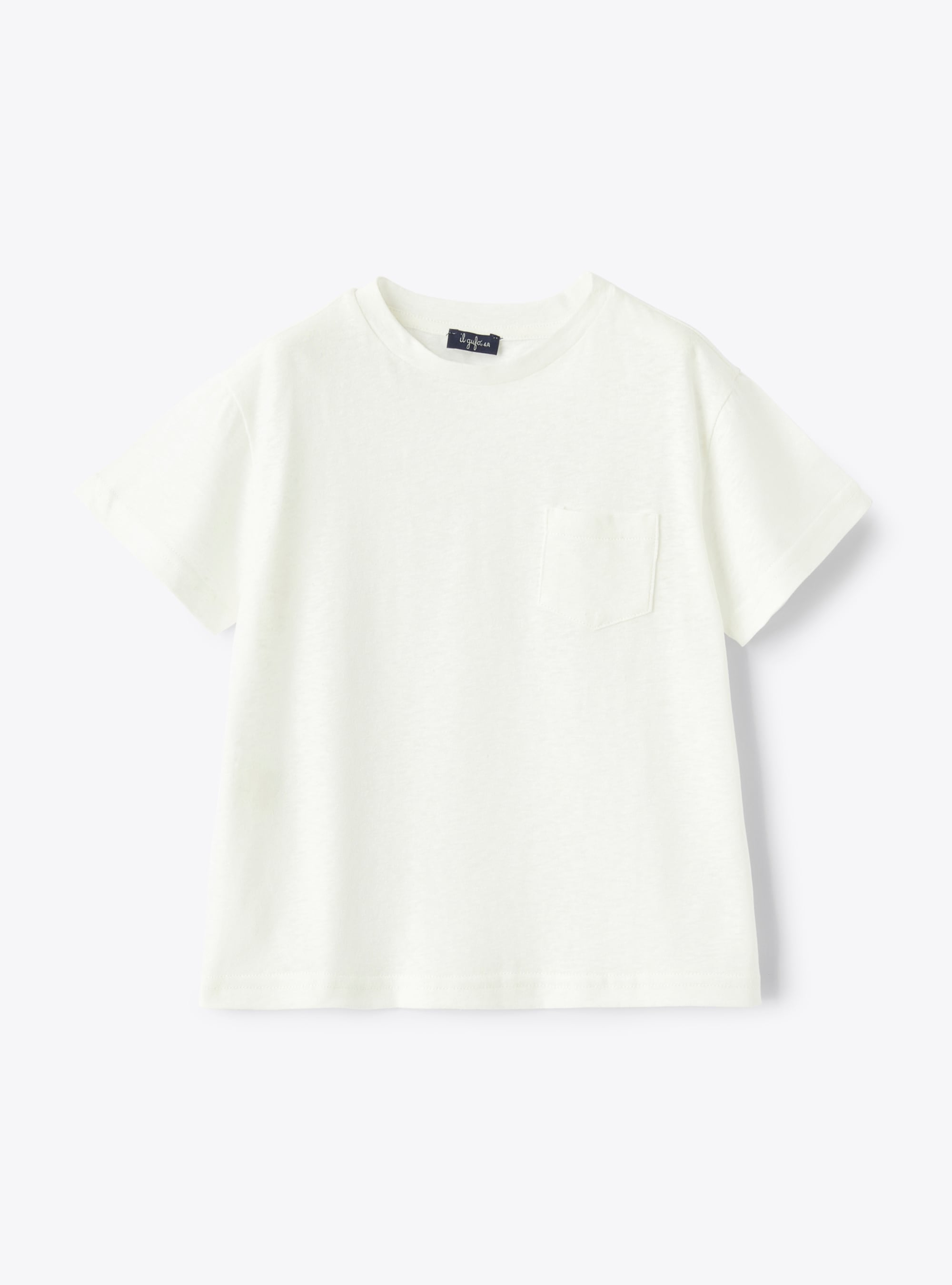 T-shirt in cotton and linen - T-shirts - Il Gufo