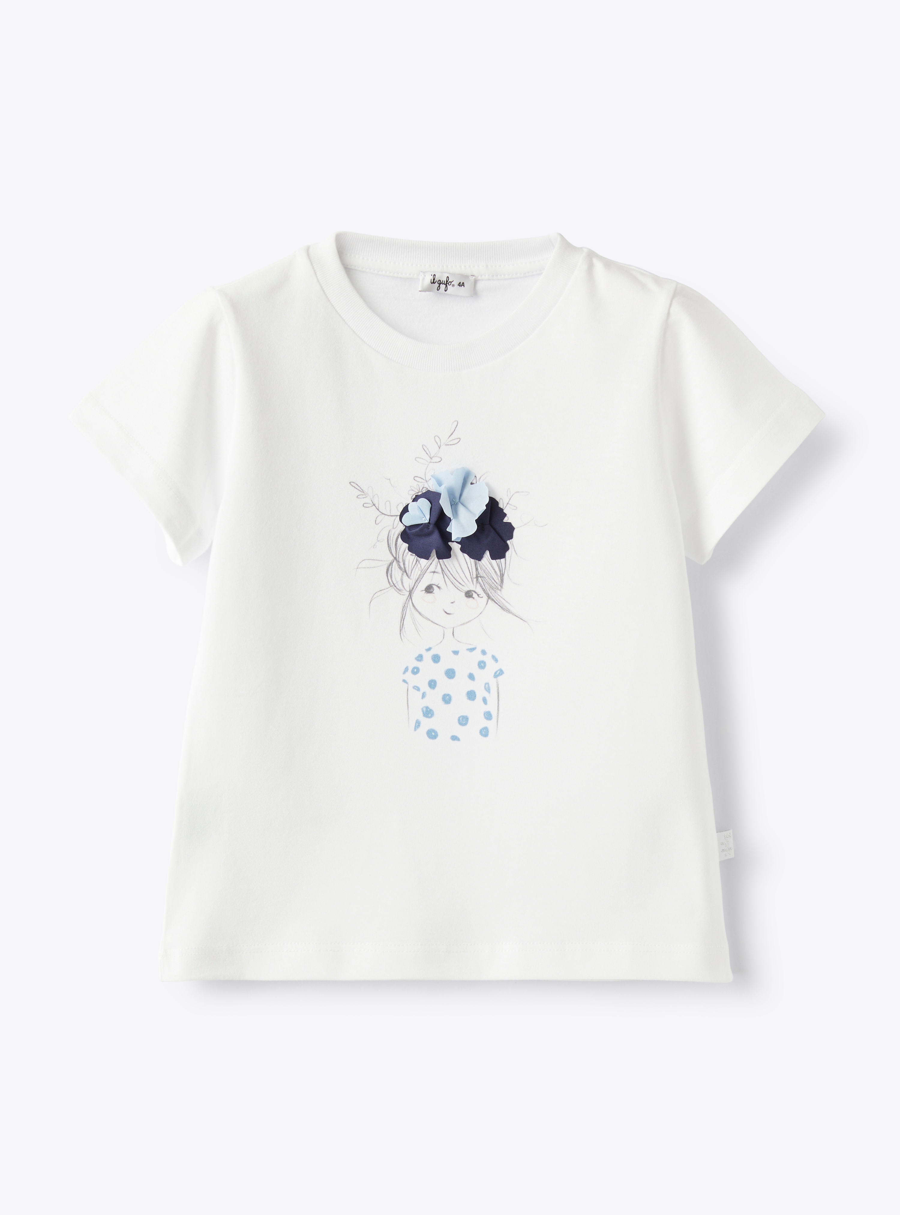 T-shirt avec imprimé petite fille - T-shirts - Il Gufo