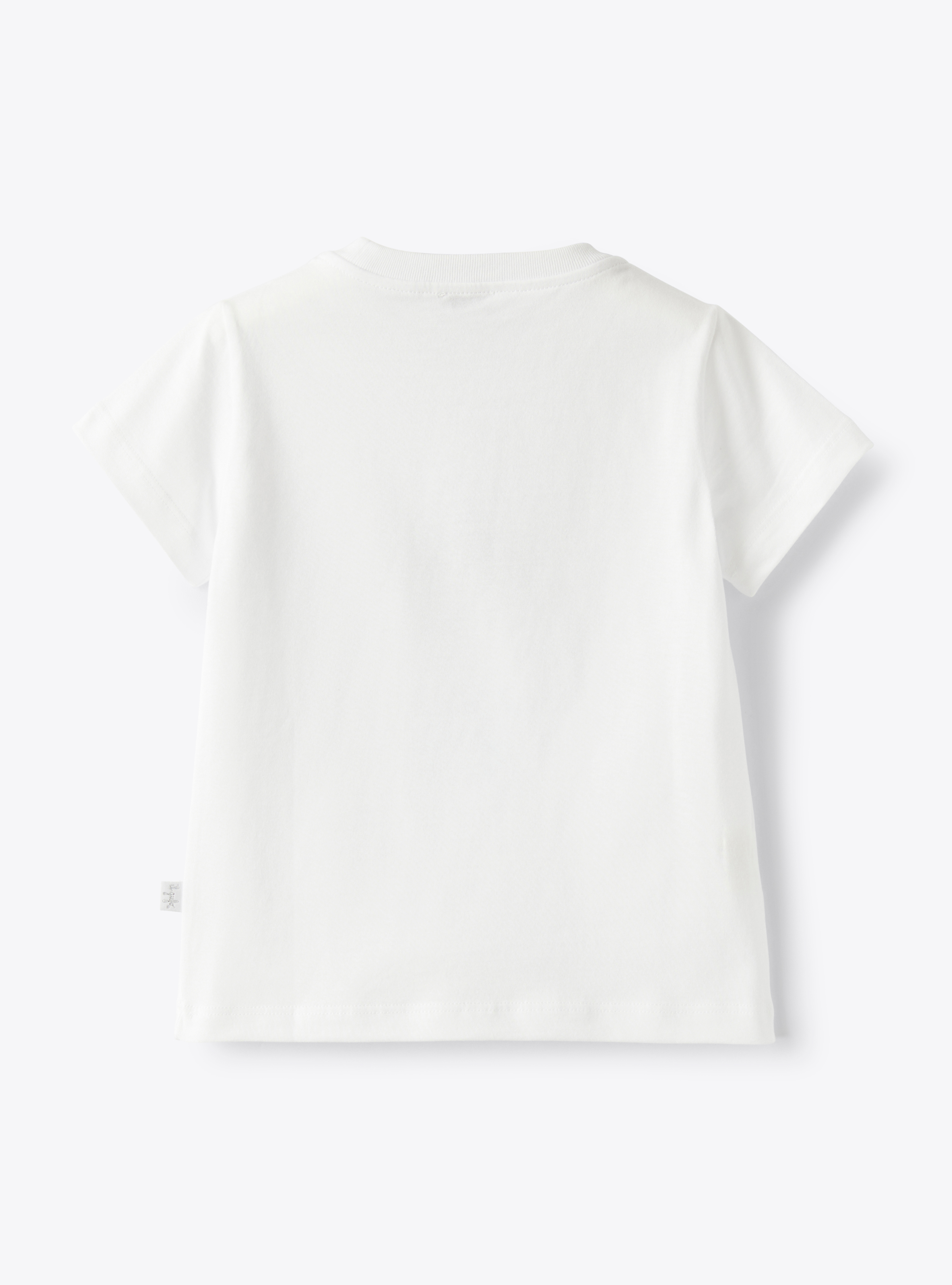 T-Shirt mit Mädchen-Aufdruck - Braun | Il Gufo