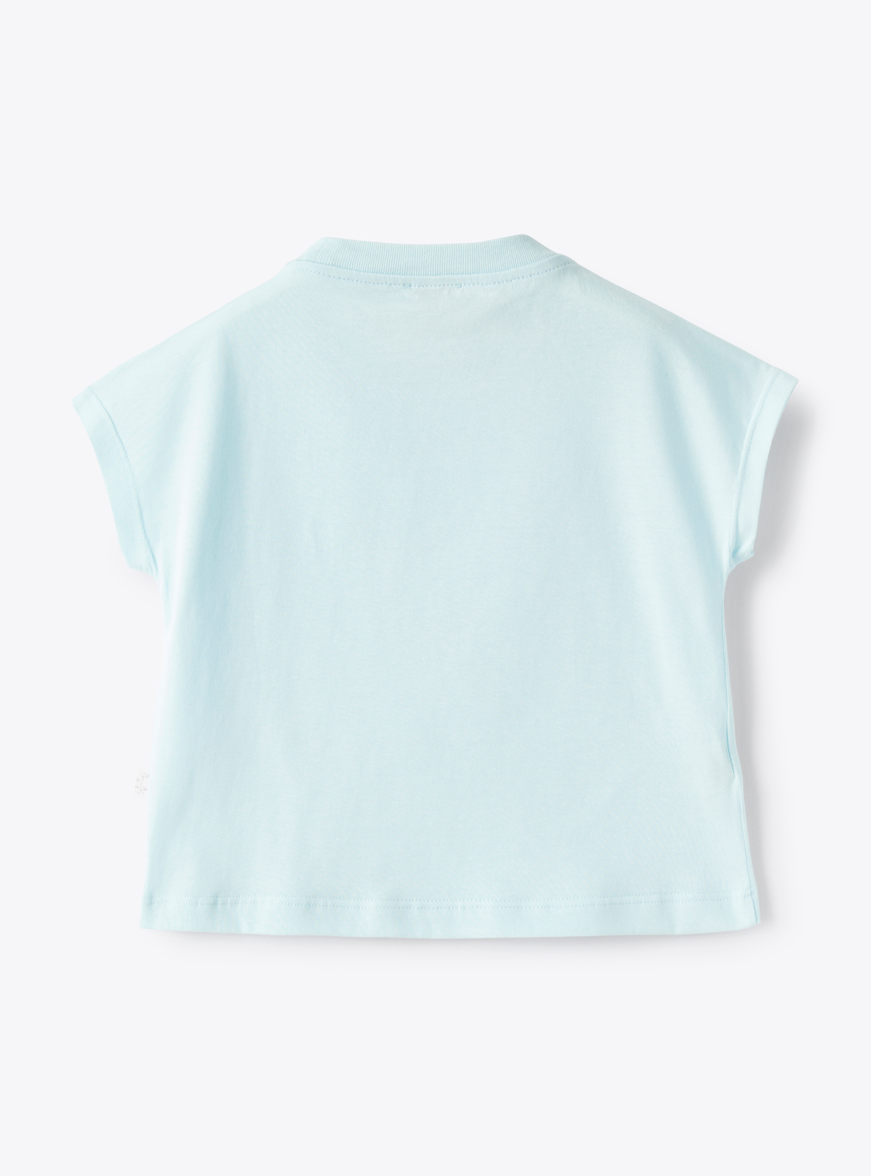 T-shirt da bambina con patch frontale - Bianco | Il Gufo