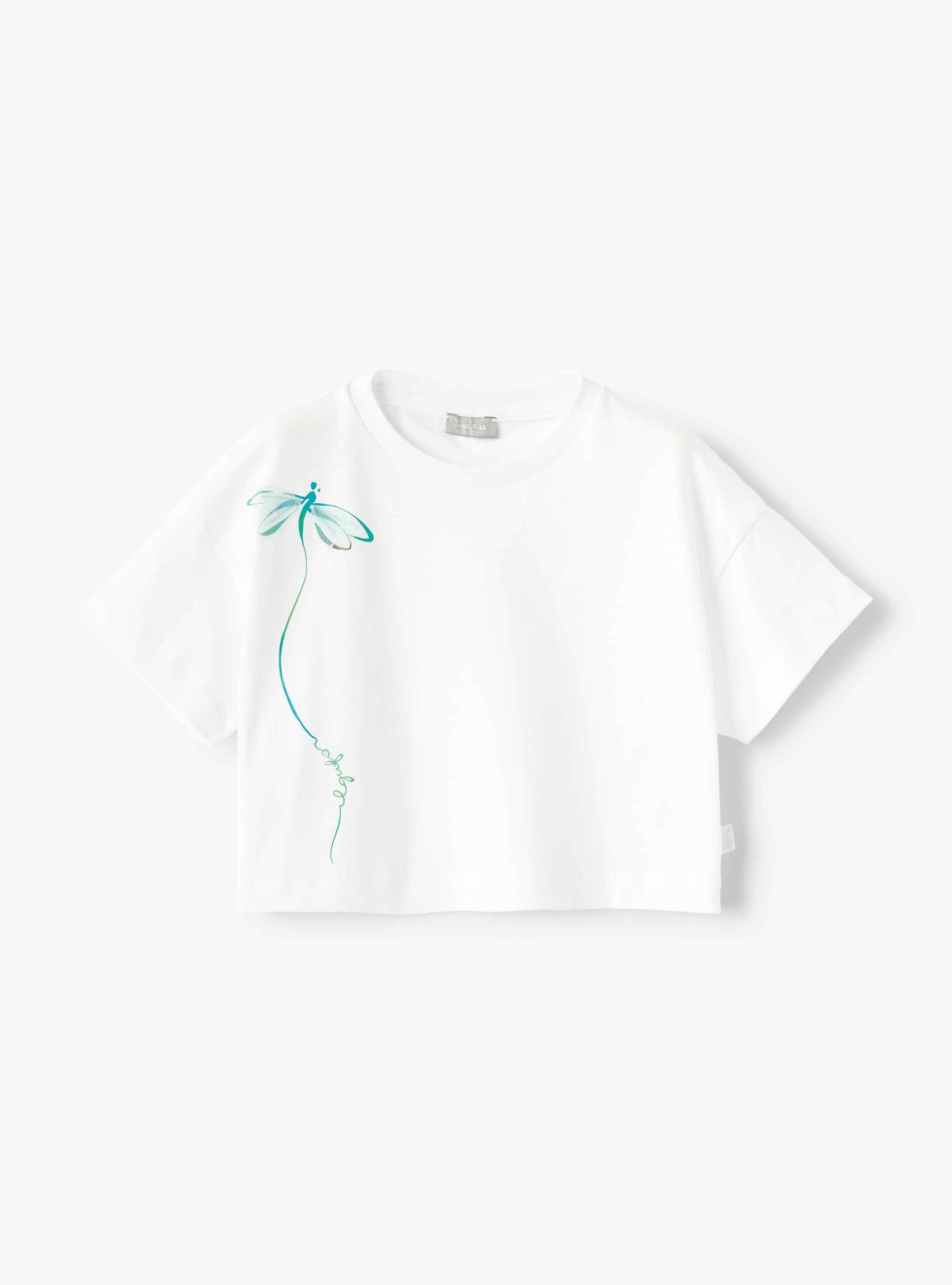 T-Shirt mit aufgedruckter Libelle - T-shirts - Il Gufo