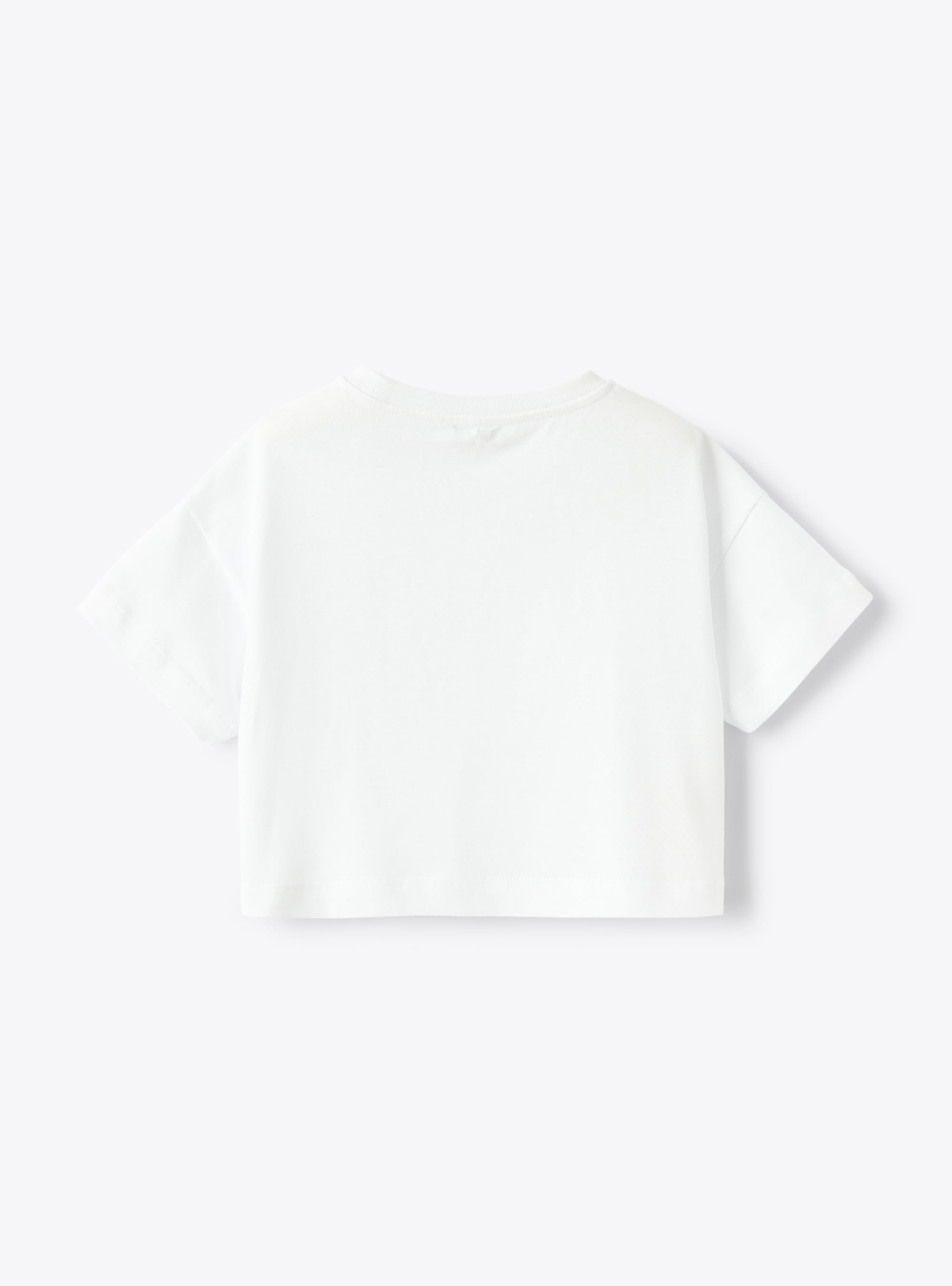 T-Shirt mit aufgedruckter Libelle - Weiss | Il Gufo