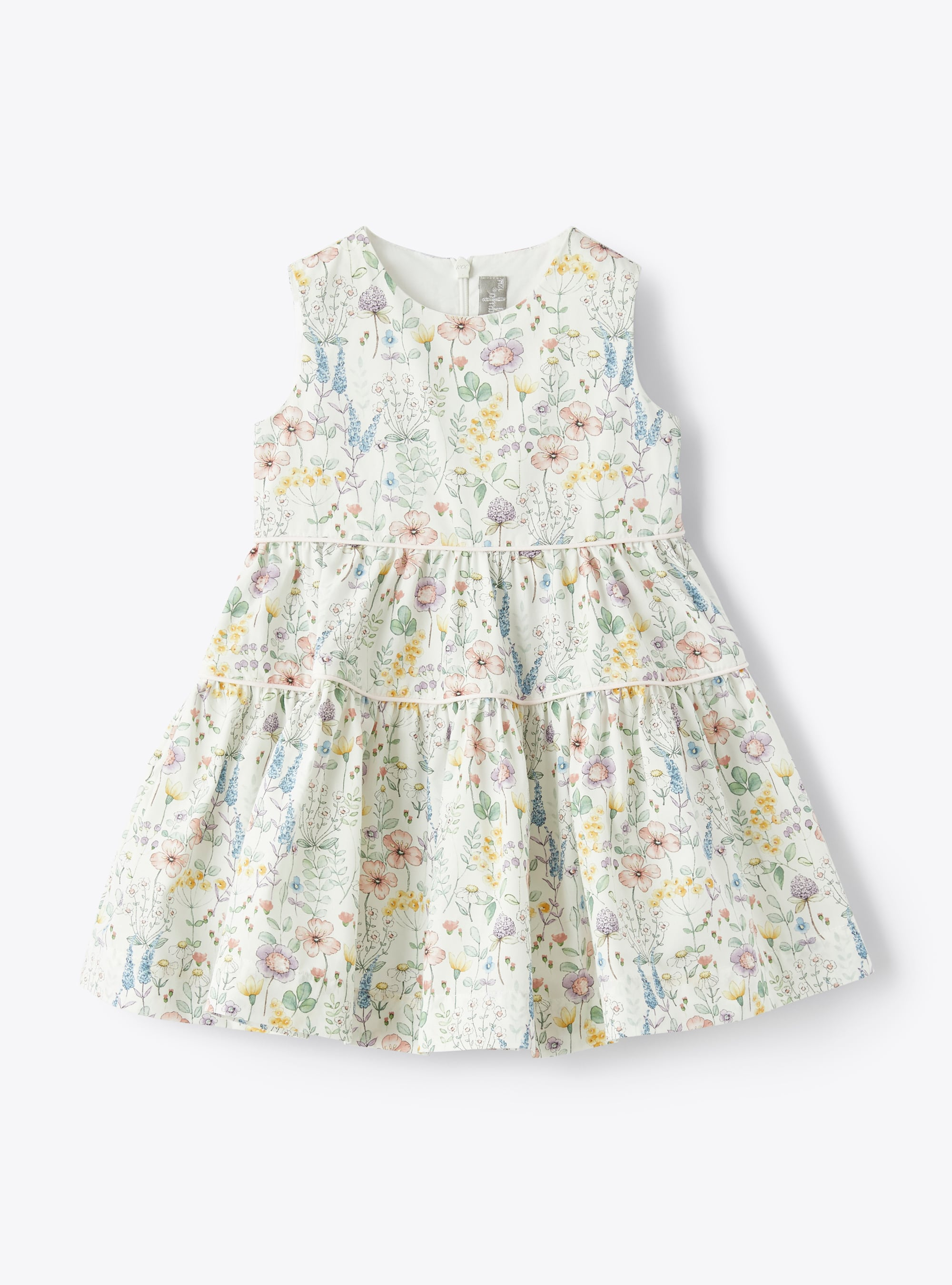 Kleid aus Bio-Baumwolle mit Blumenaufdruck - Kleider - Il Gufo