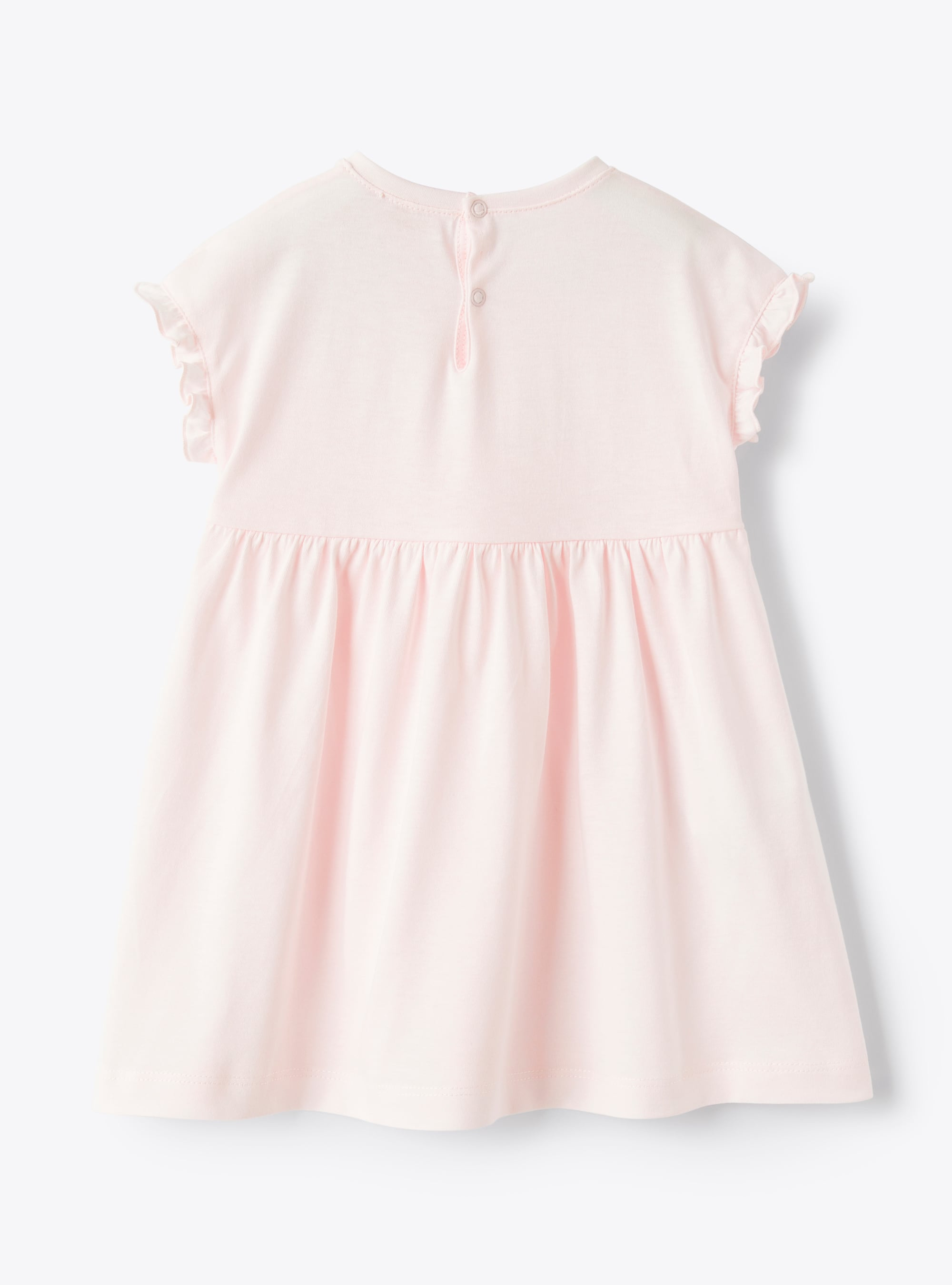 Dress for baby girls in pink jersey - Pink | Il Gufo
