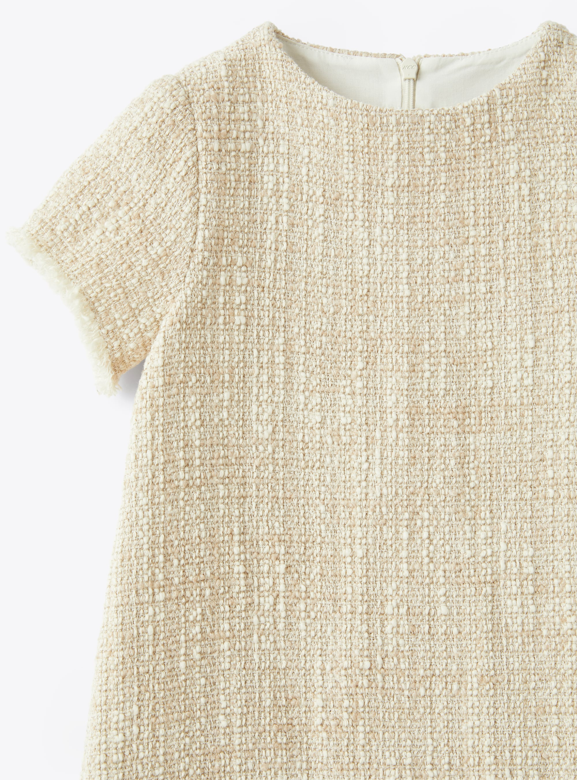 Dress in a raised-weft cotton blend - Brown | Il Gufo