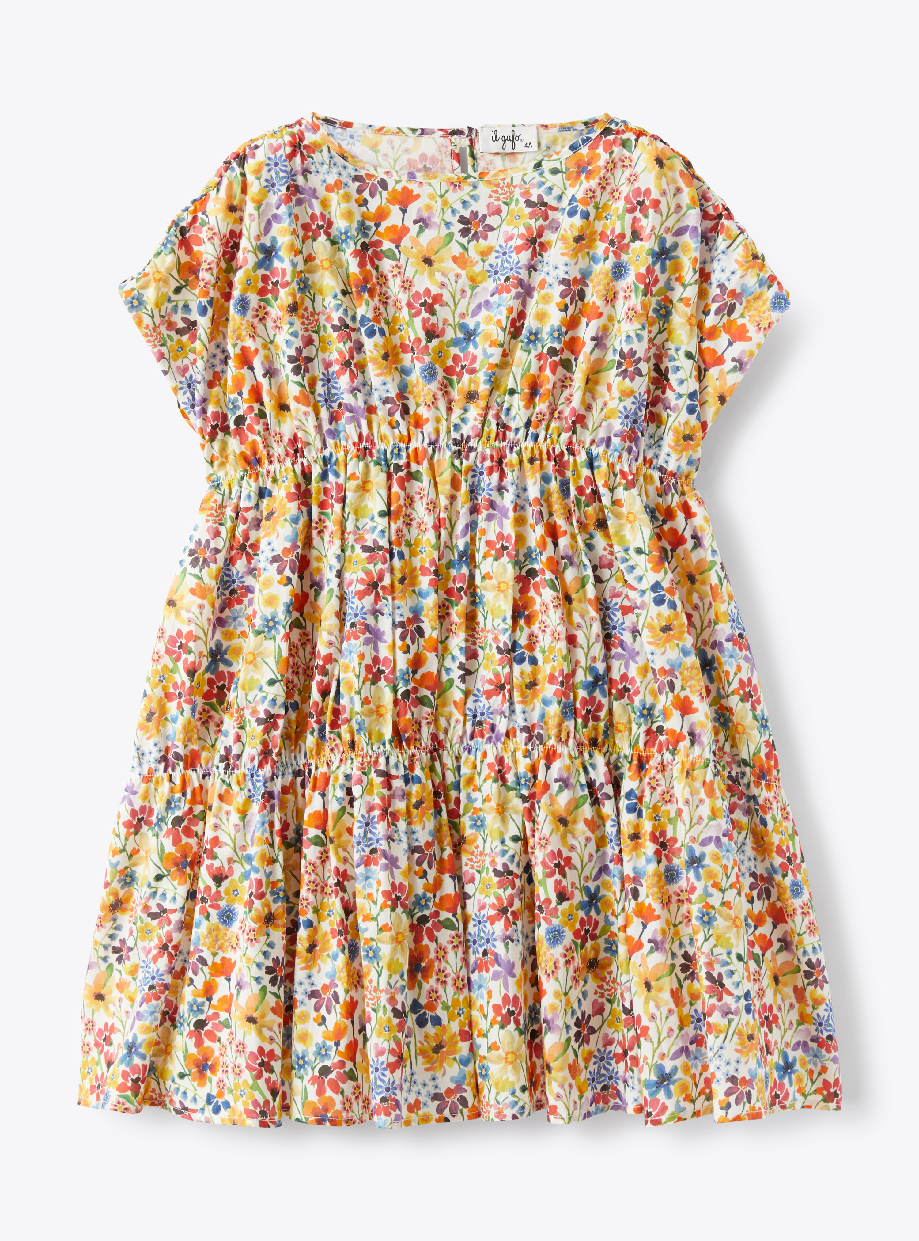 Kleid aus Liberty Fabric - Gelb | Il Gufo
