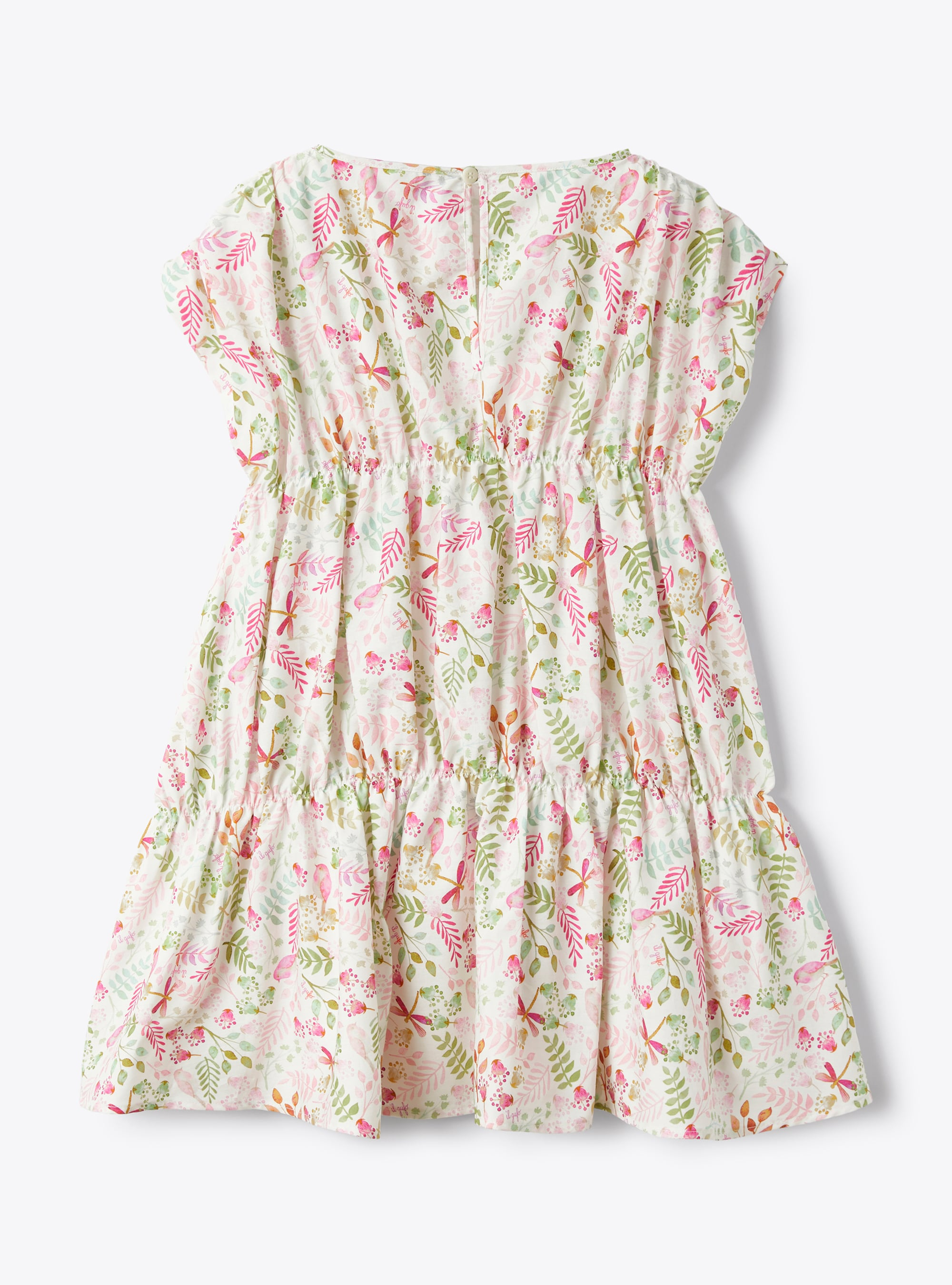 Dress with exclusive print design - Pink | Il Gufo