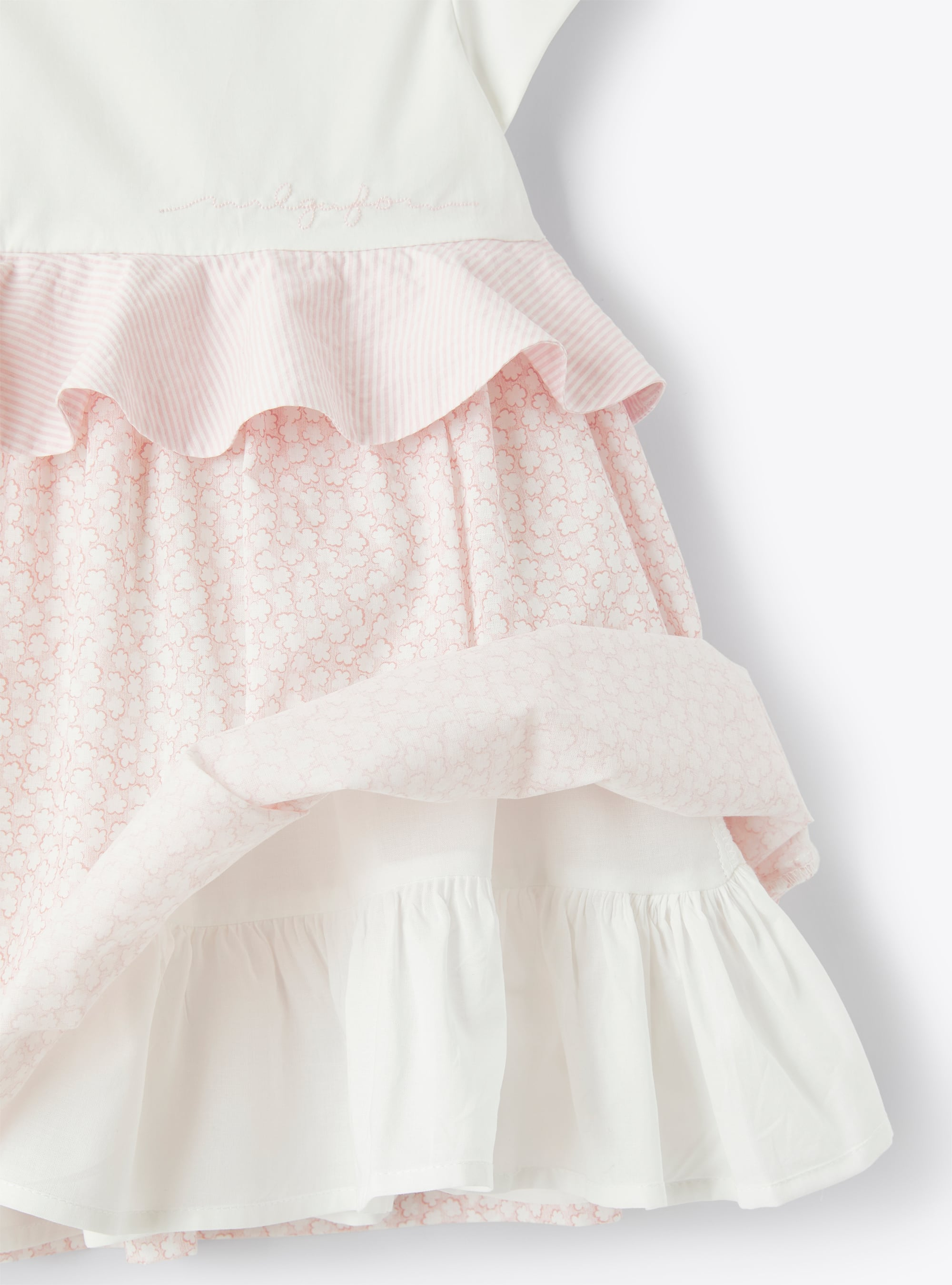 Kleid mit rosa Blümchenaufdruck - Rose | Il Gufo