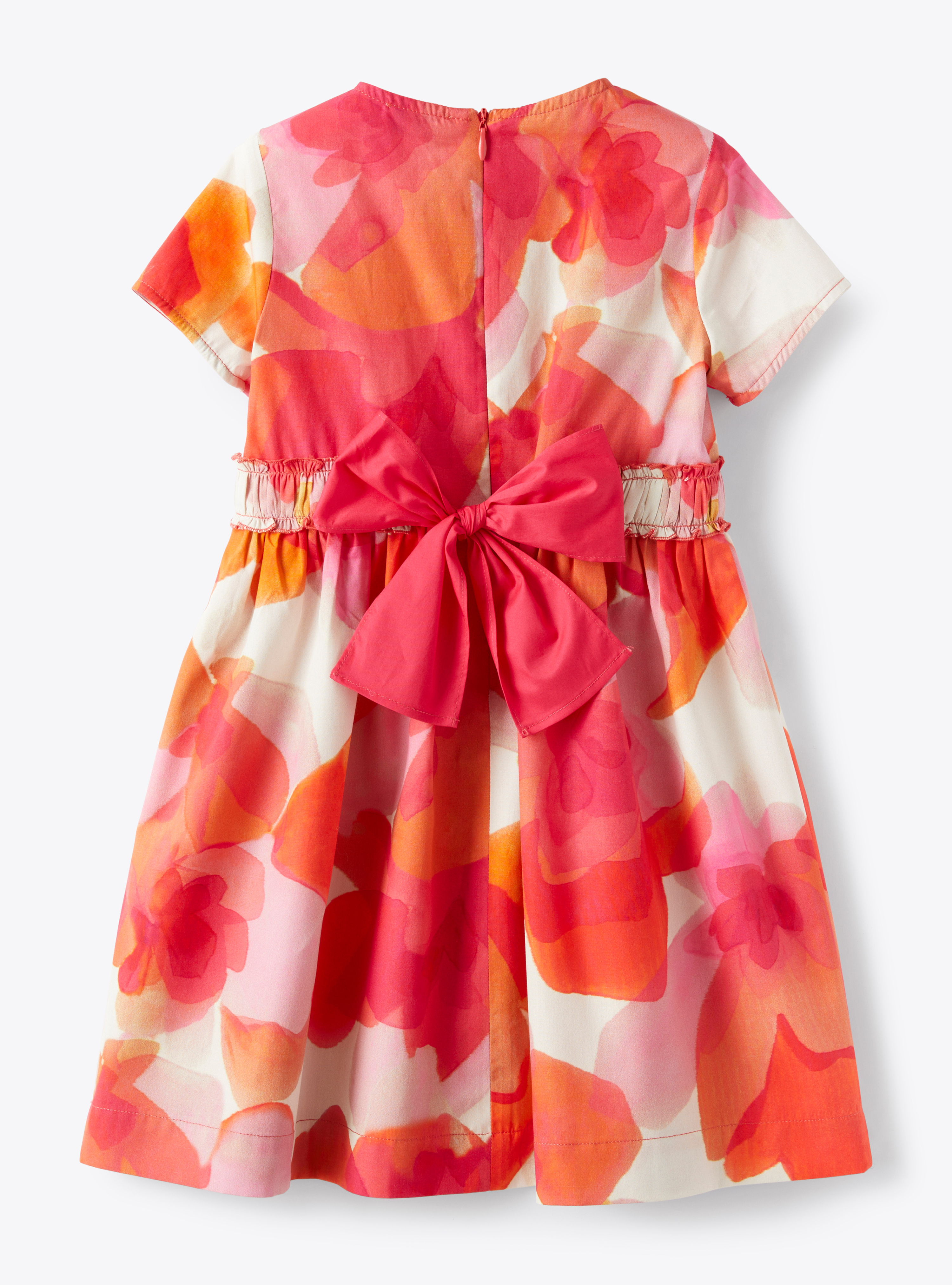 Kleid mit exklusivem Blumenaufdruck - Fuchsie | Il Gufo