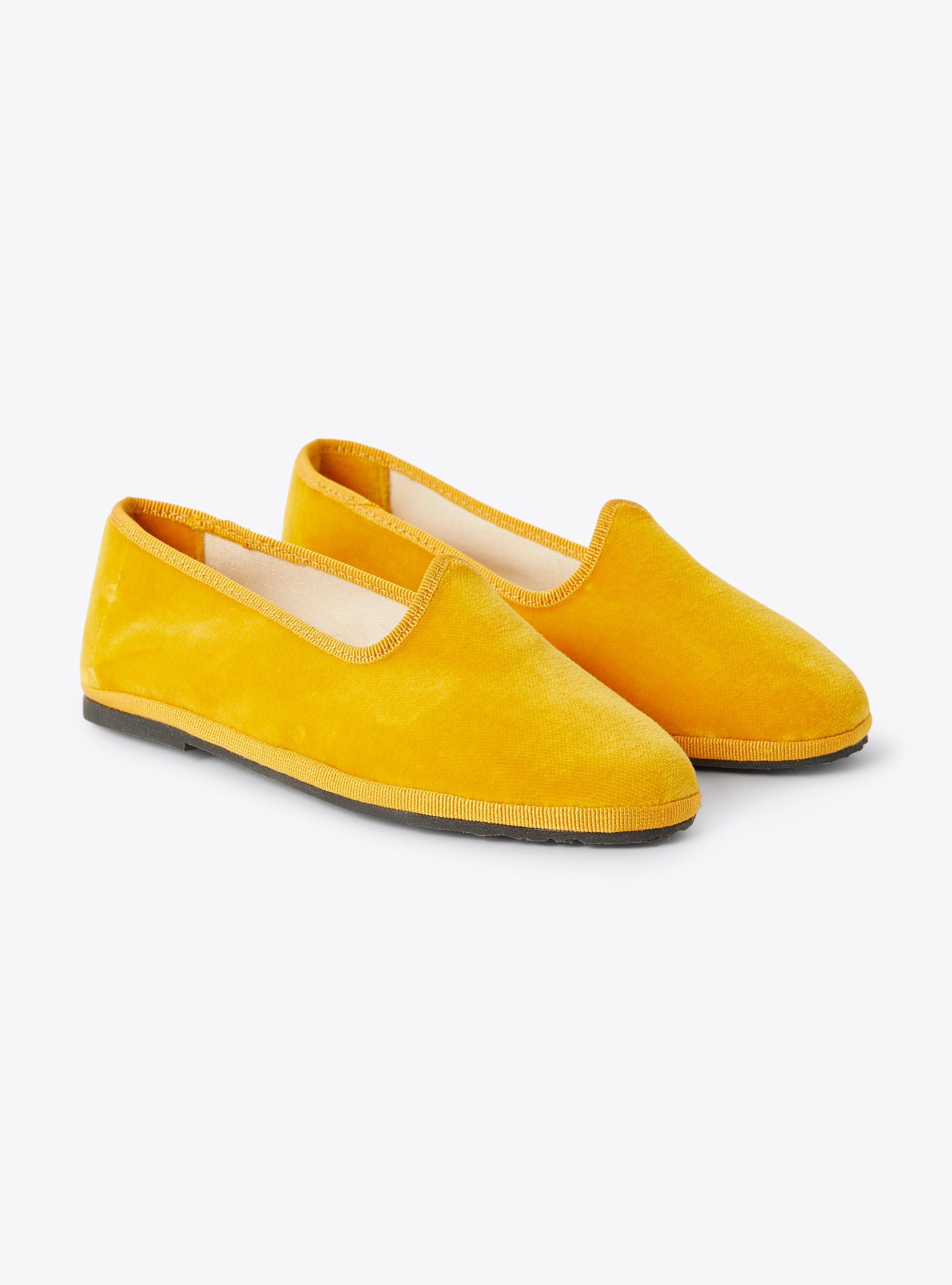Velvet slipper in cinnamon - Shoes - Il Gufo