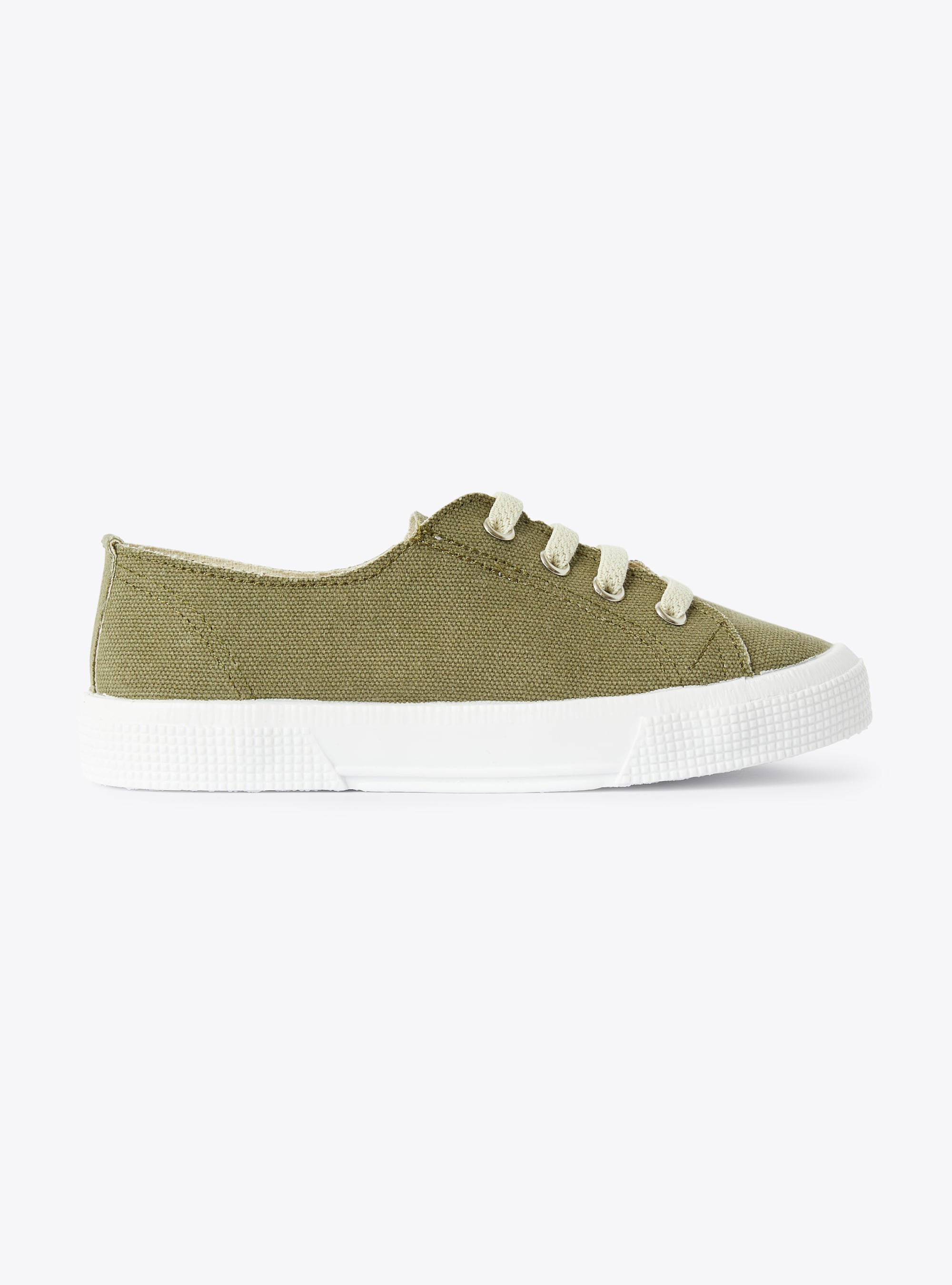 Sneaker in canvas color verde salvia - Verde | Il Gufo