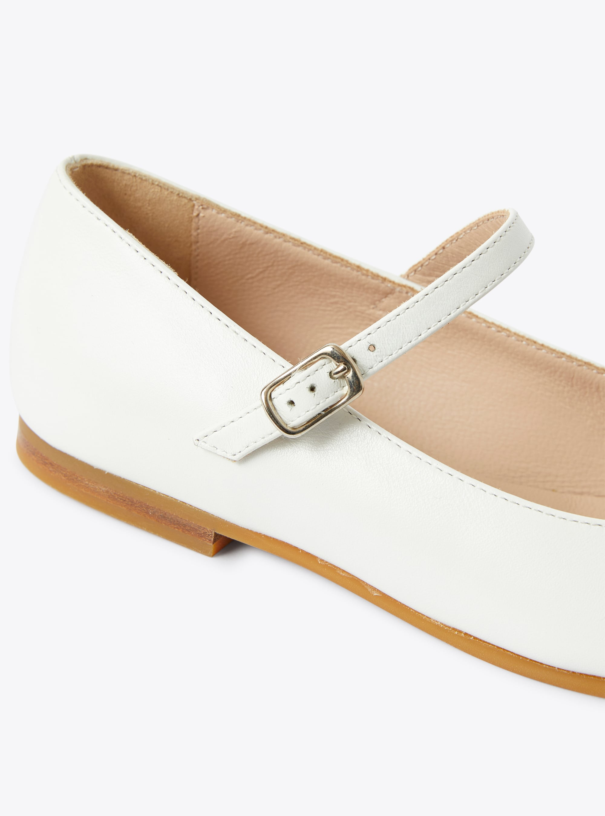 Chaussures plates en cuir blanches - Blanc | Il Gufo