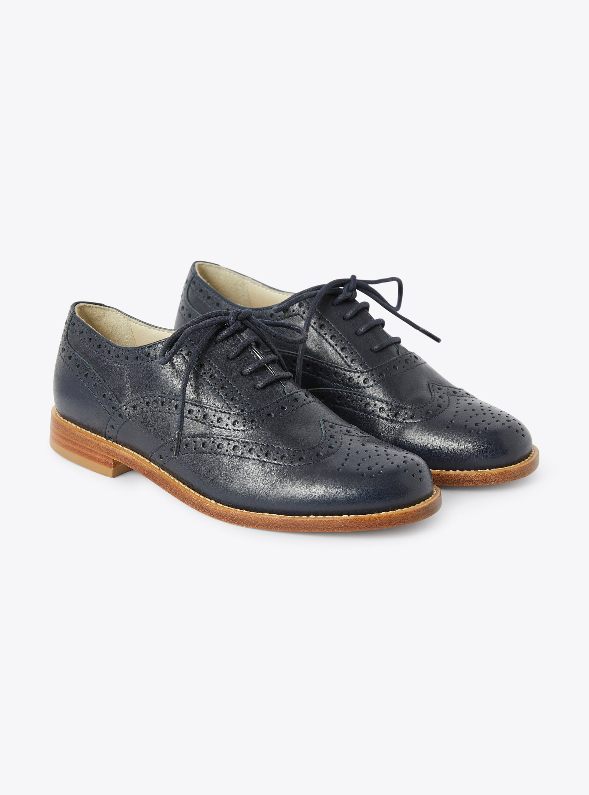 Leather lace-up shoes - Blue | Il Gufo