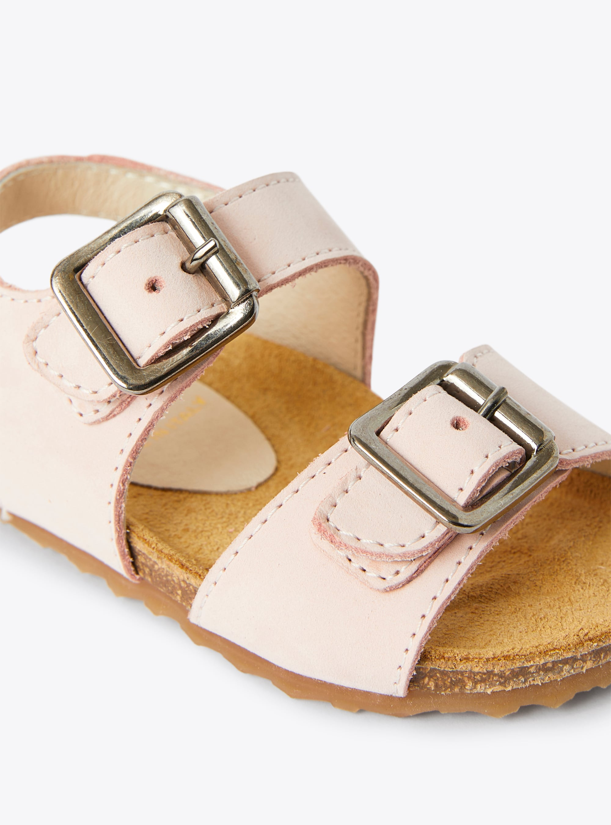 Sandalo con cinturini e fibbie grigio - Pink | Il Gufo