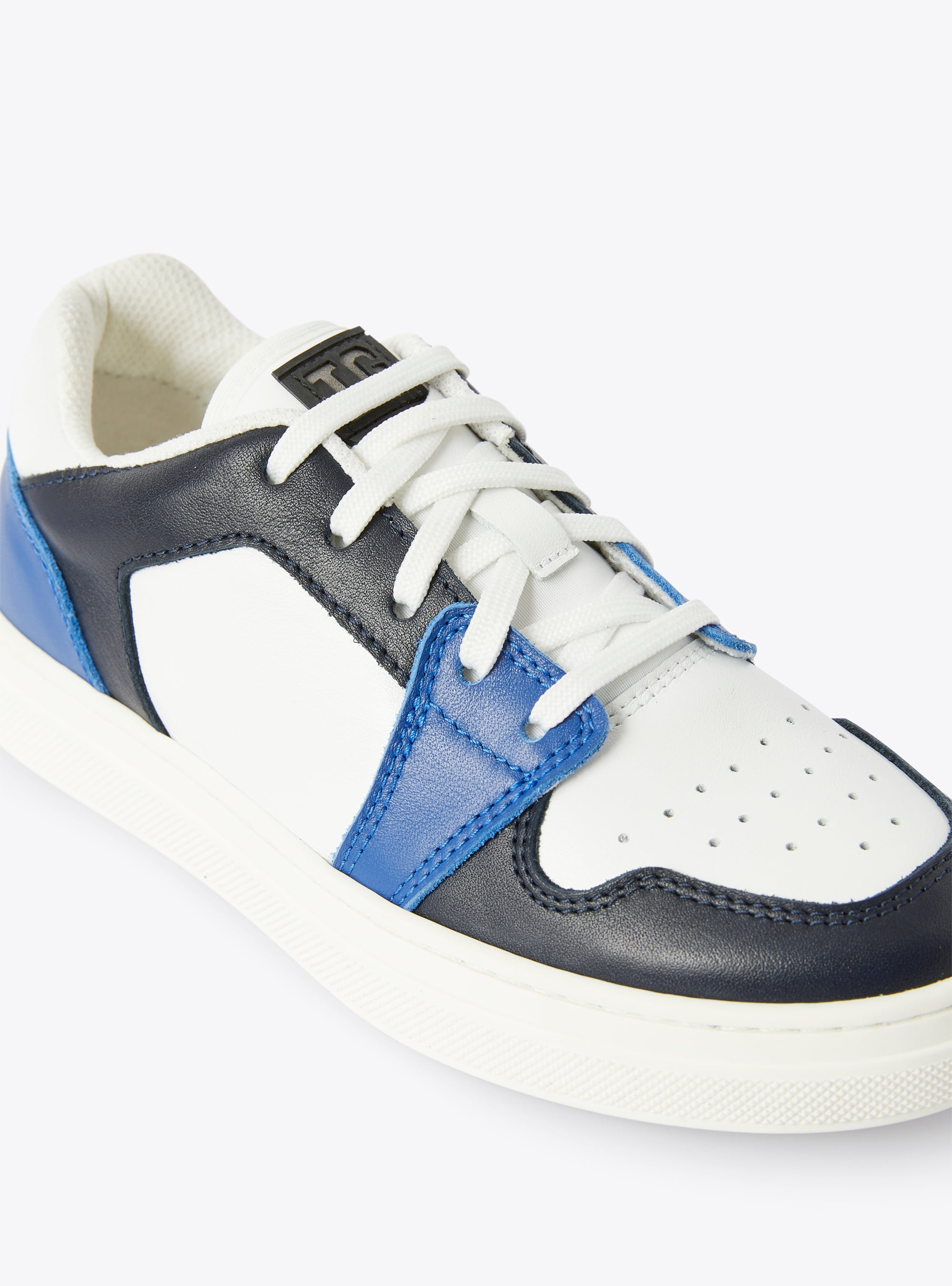 Niedrig geschnittene Sneakers IG, zweifarbig kobaltblau und blau - Blau | Il Gufo