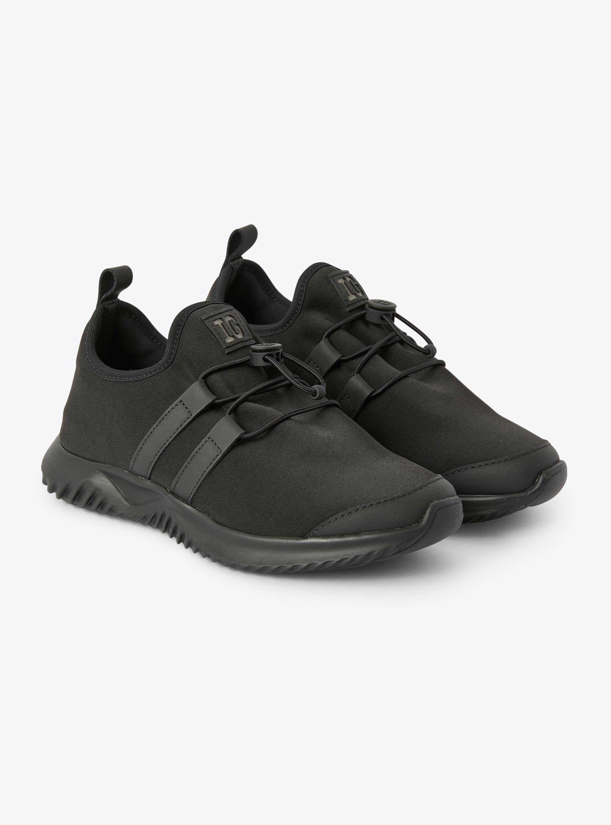IG sneaker in black neoprene - Shoes - Il Gufo