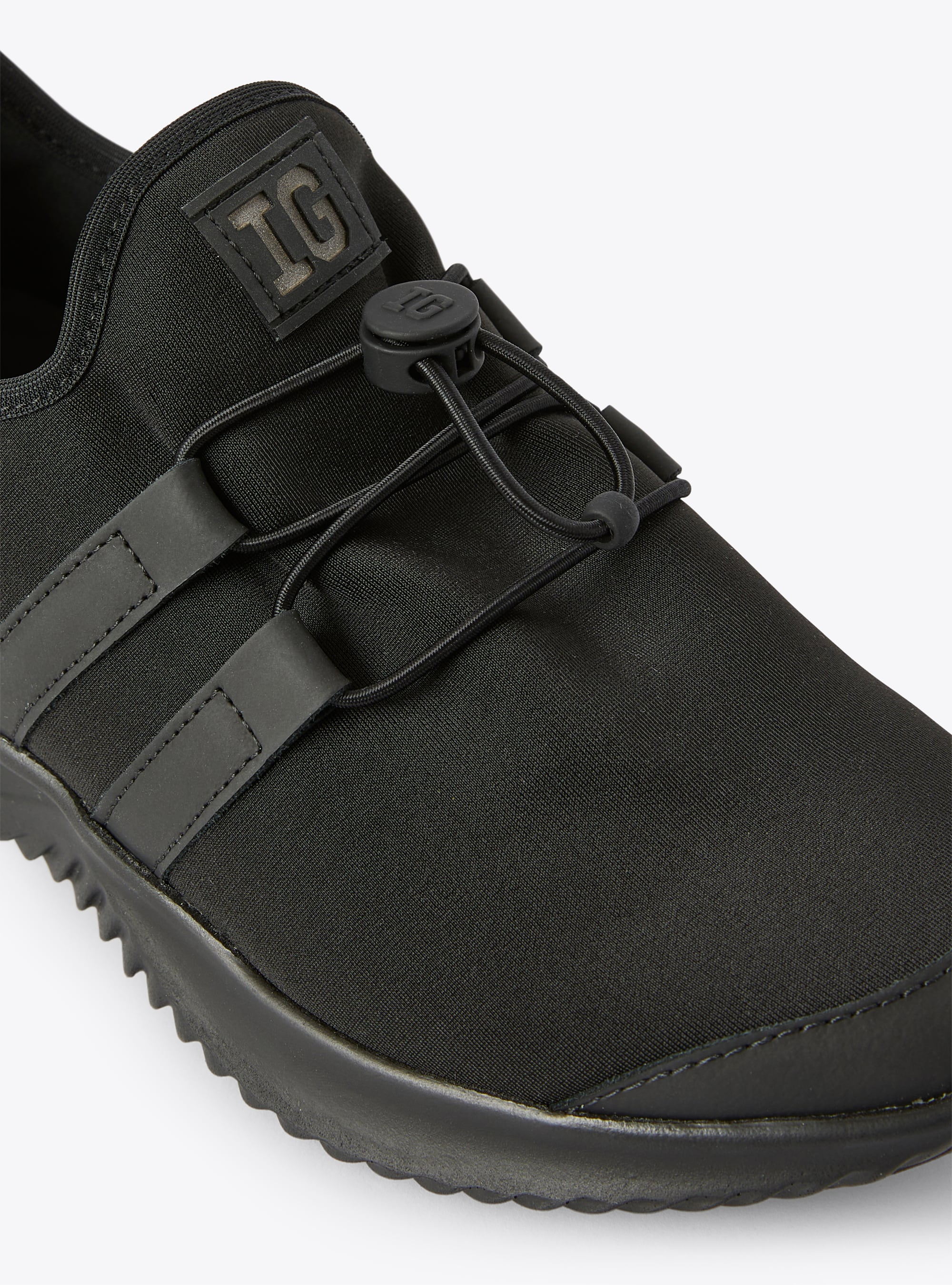 IG sneaker in black neoprene - Black | Il Gufo