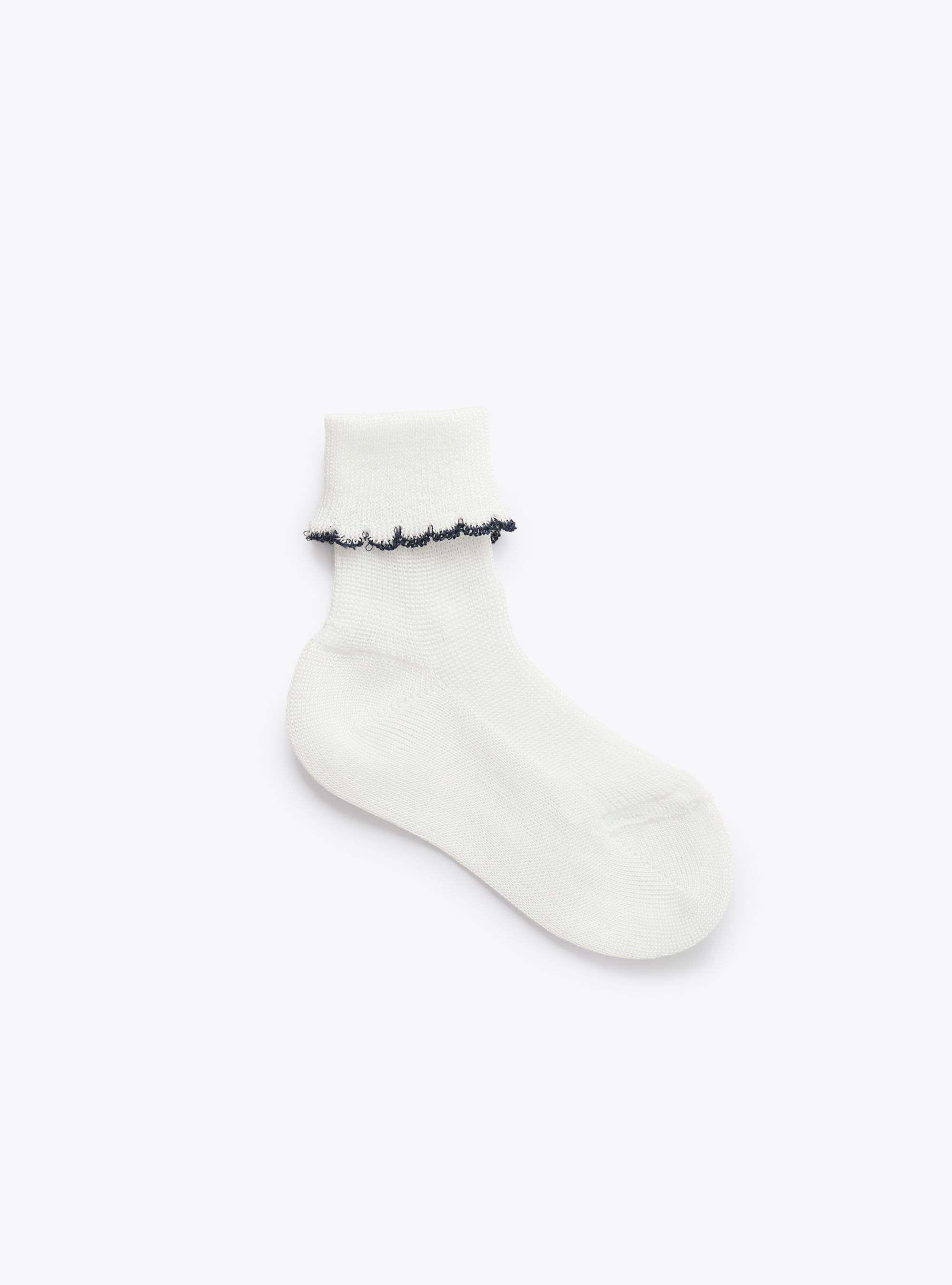 Комплект из 3 пар носков из фильдекоса для новорожденного - СИНИЙ | Il Gufo