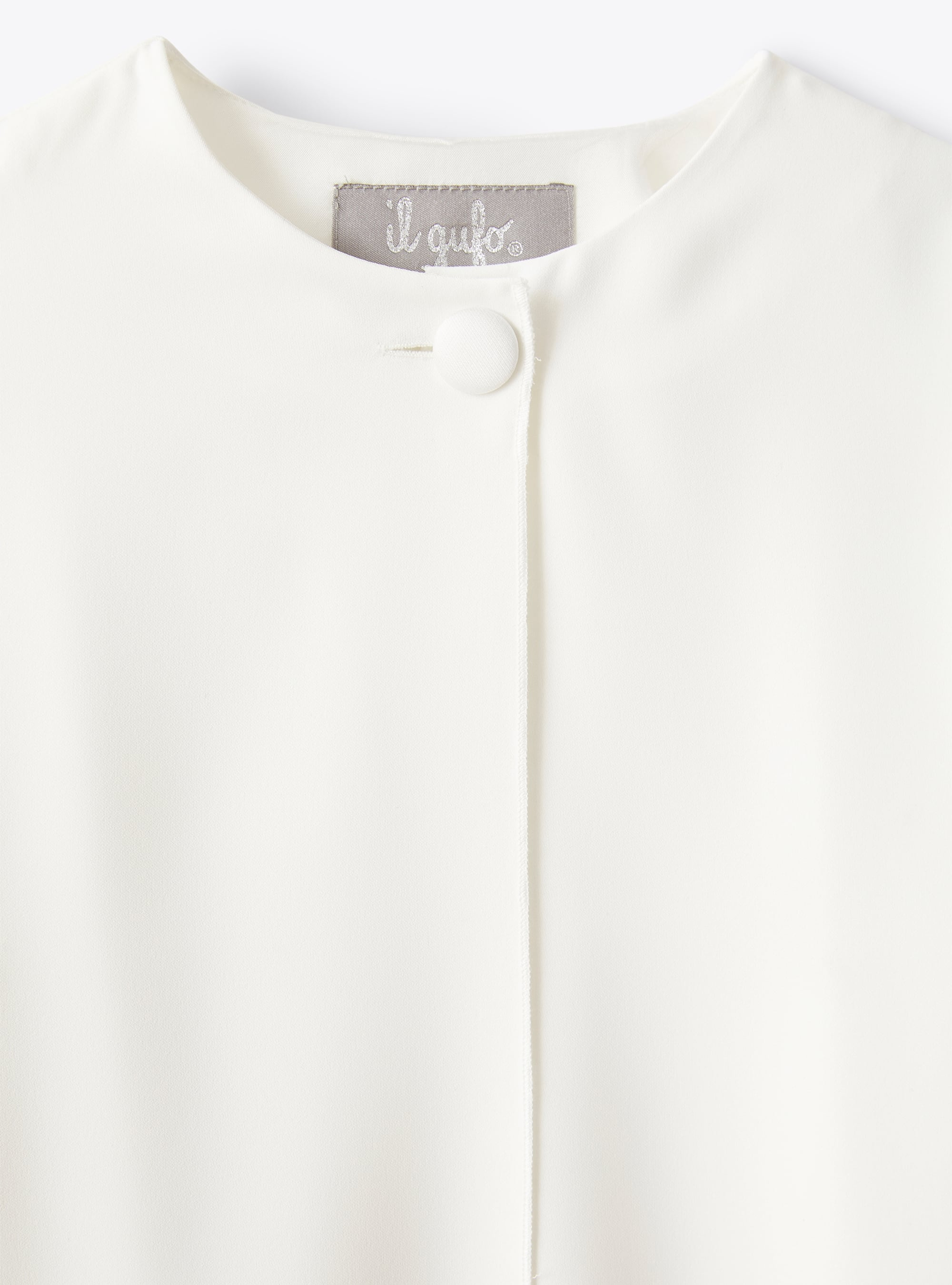 Topcoat in cady - White | Il Gufo